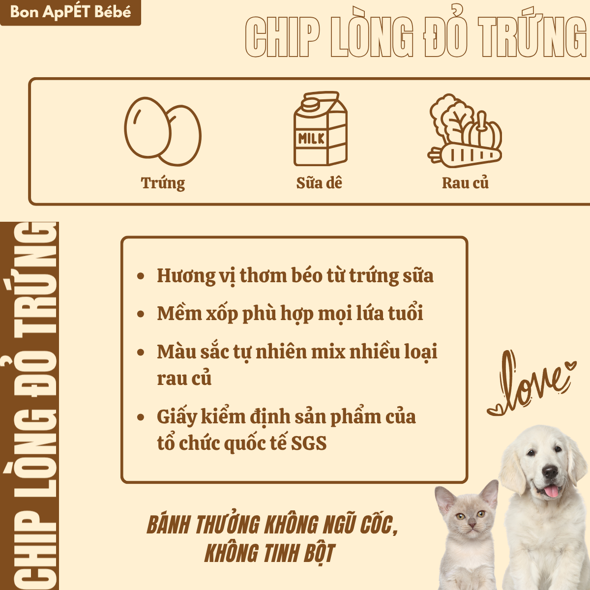 Chip lòng đỏ trứng