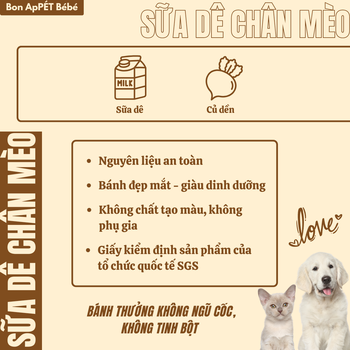 Bánh sữa dê chân mèo