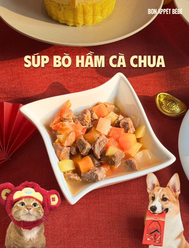 SÚP BÒ HẦM CÀ CHUA