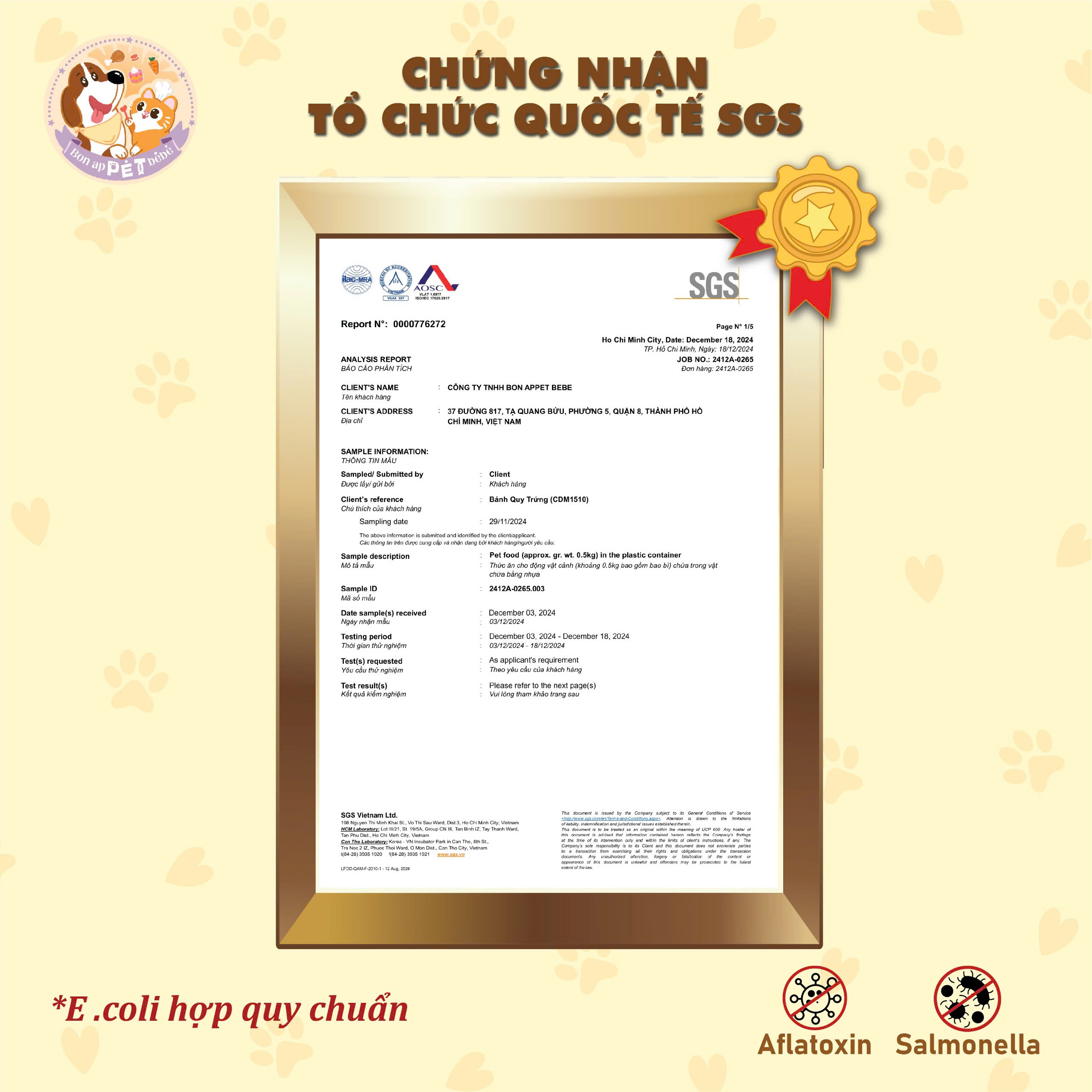 [SẢN PHẨM CẬN DATE] BÁNH QUY TRỨNG Snack bánh thưởng dành cho thú cưng