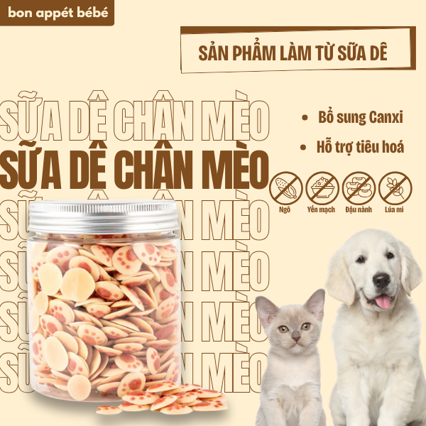 BÁNH SỮA DÊ CHÂN MÈO