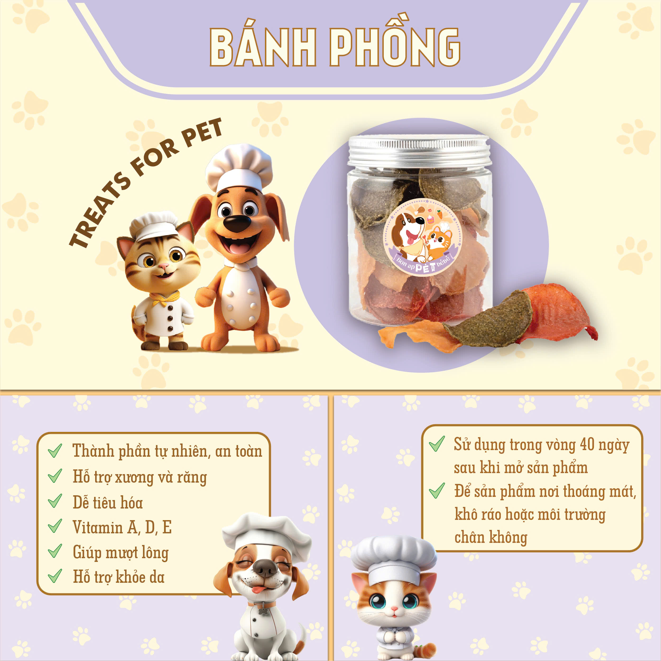 Bánh phồng - Bò
