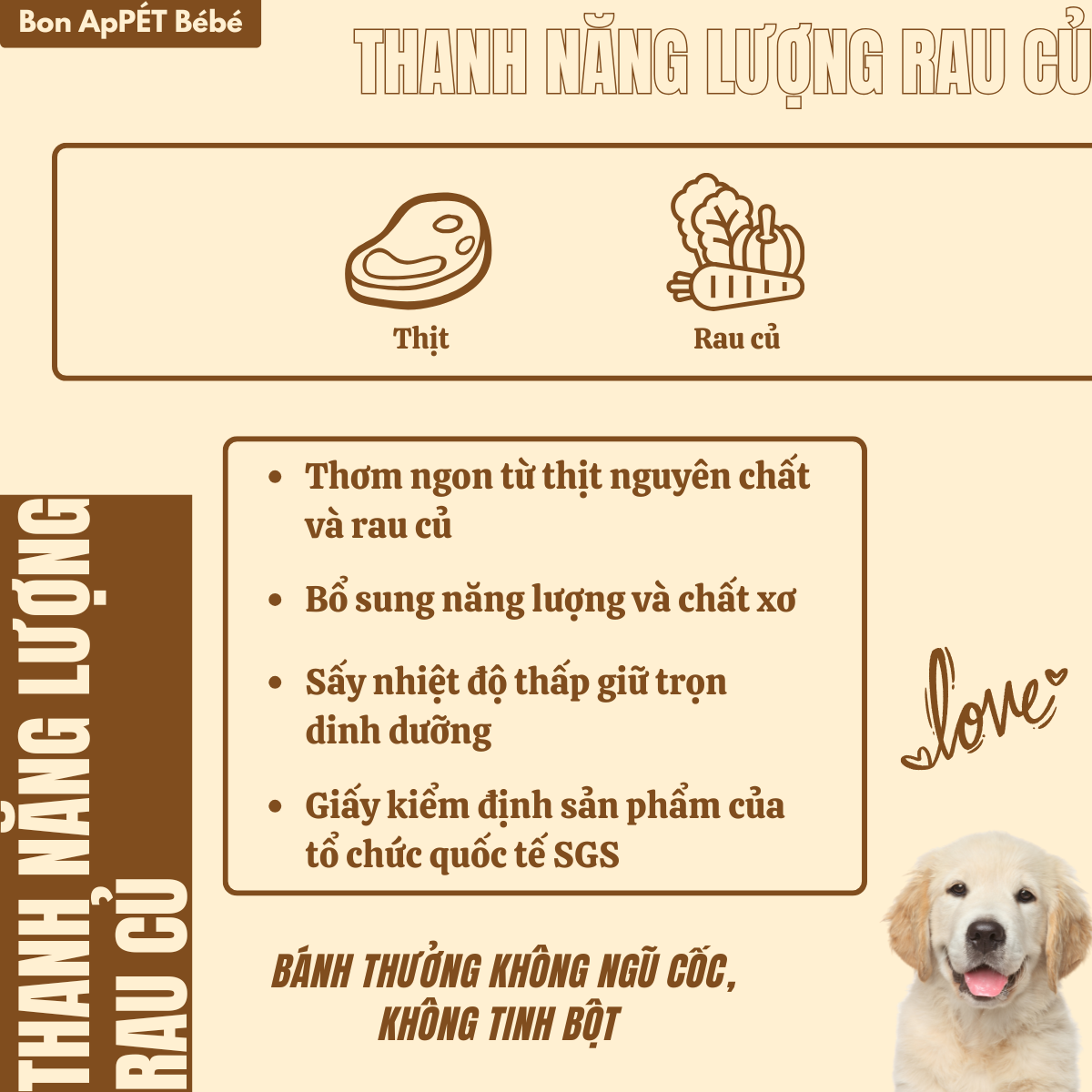 THANH NĂNG LƯỢNG RAU CỦ