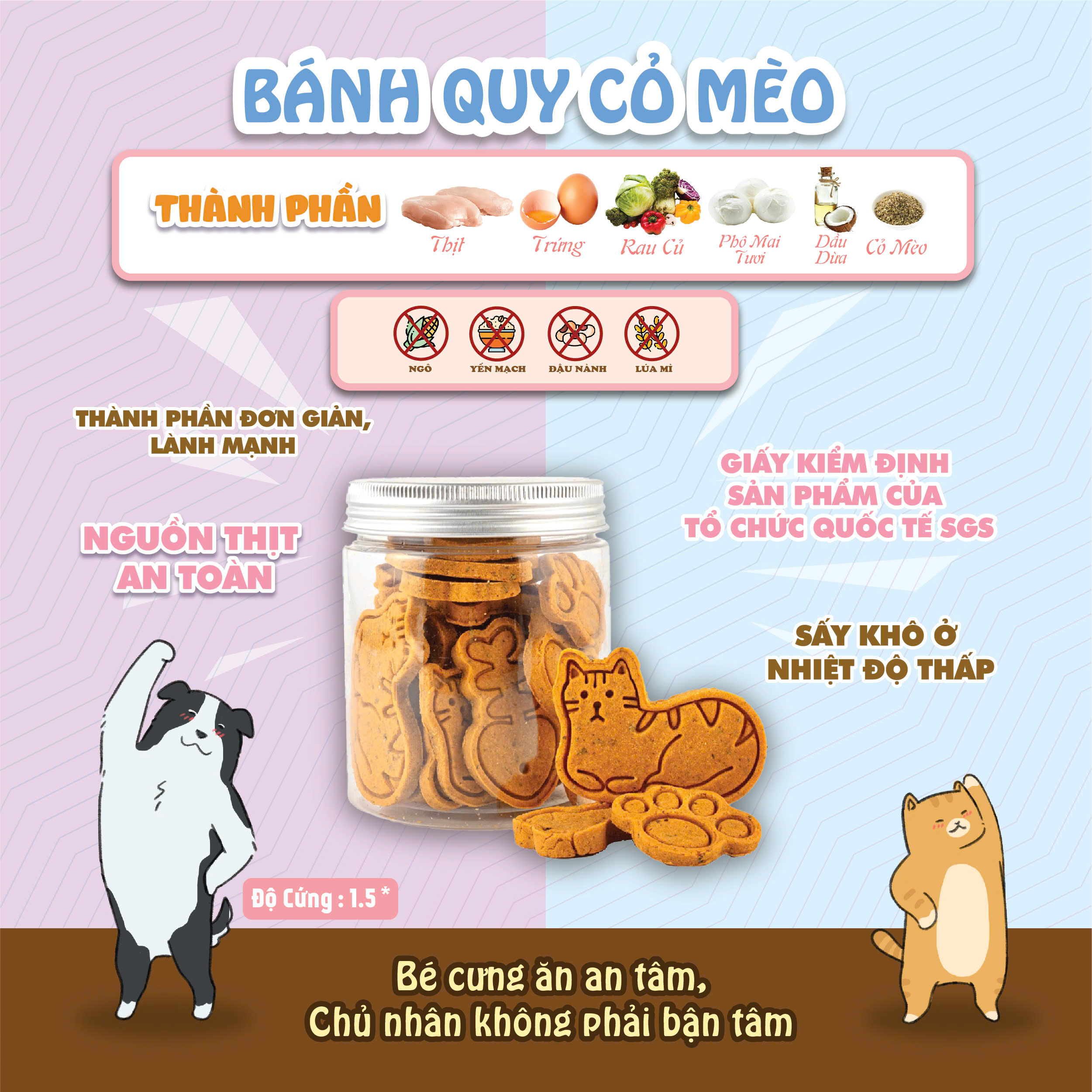 [SẢN PHẨM TRẢI NGHIỆM ]  Bánh Quy Cỏ Mèo