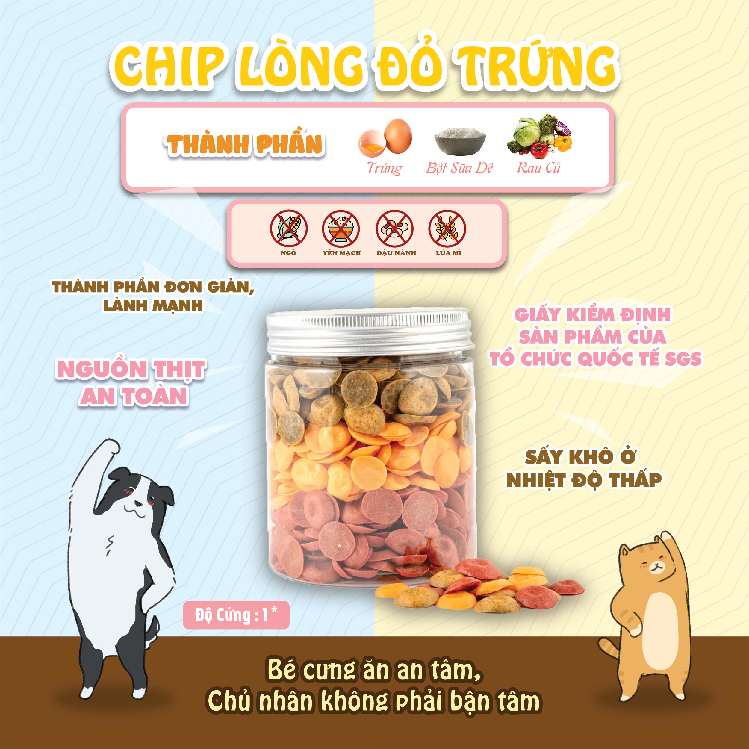 [SẢN PHẨM TRẢI NGHIỆM]  Chip lòng đỏ trứng