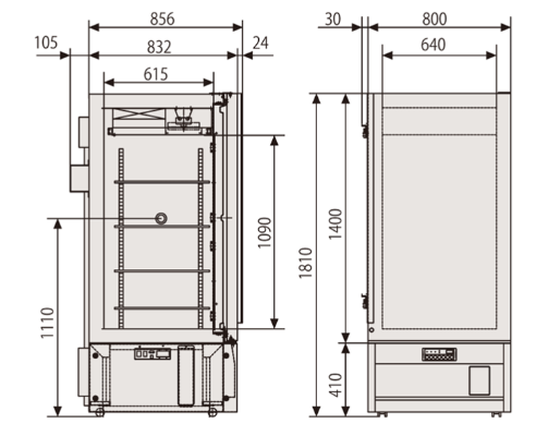 Tủ đông âm sâu -40oC, 426L, Model: MDF-U443, Hãng: PHCBi / Nhật Bản