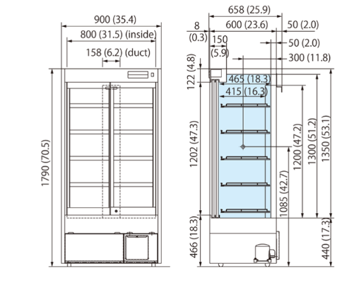 Tủ bảo quản dược phẩm/vaccin, 2~14oC, 489L, Model: MPR-514, Hãng: PHCBi / Nhật Bản
