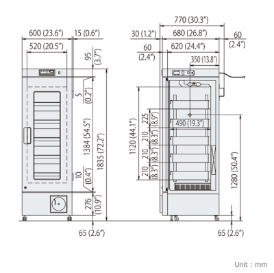 Tủ bảo quản túi máu, 4oC, 302L, Model: MBR-305GR, Hãng: PHCBi / Nhật Bản