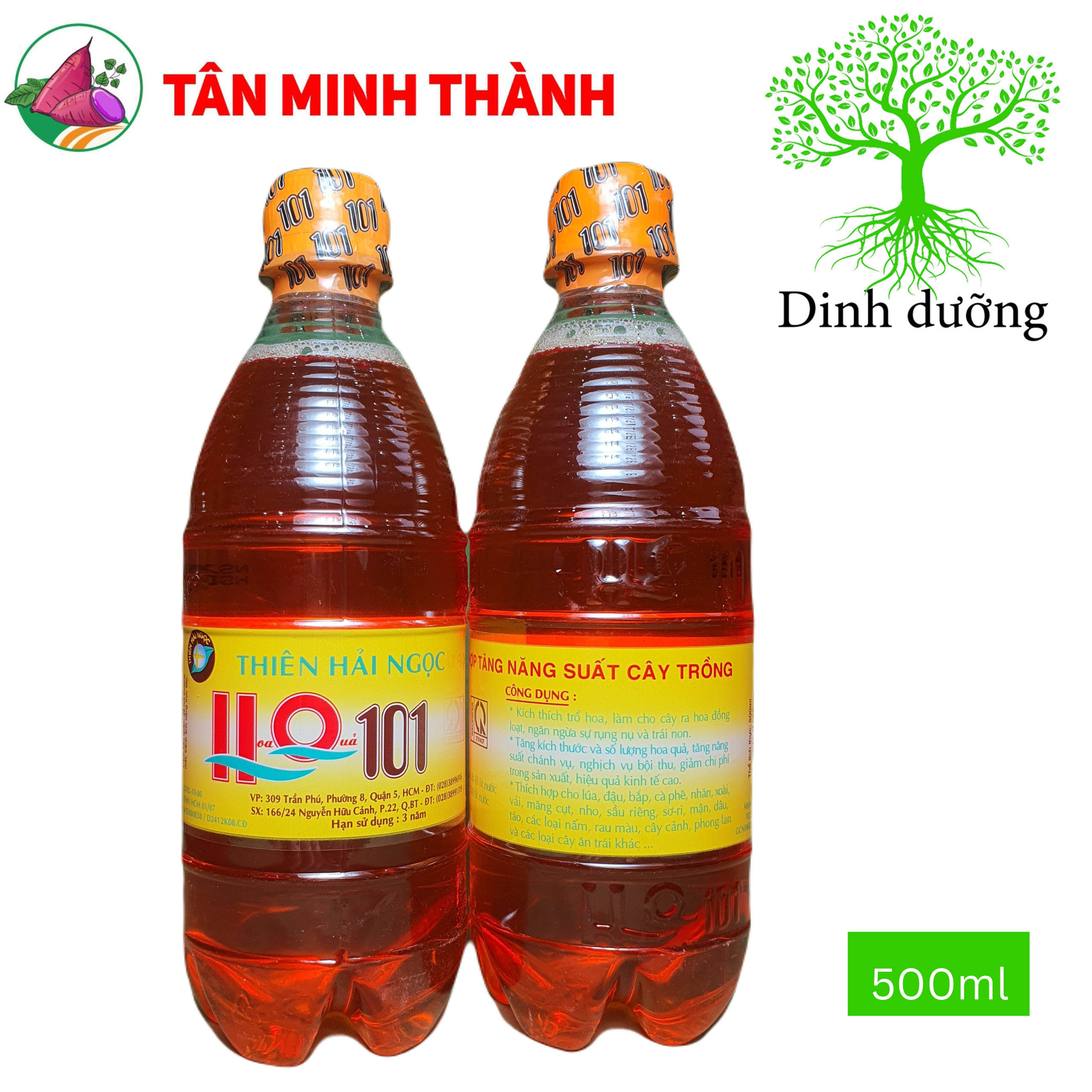 HQ 101 Thiên Hải Ngọc - Kích thích ra hoa đồng loạt, chống rụng hoa, rụng trái, tăng năng suất, nặng ký