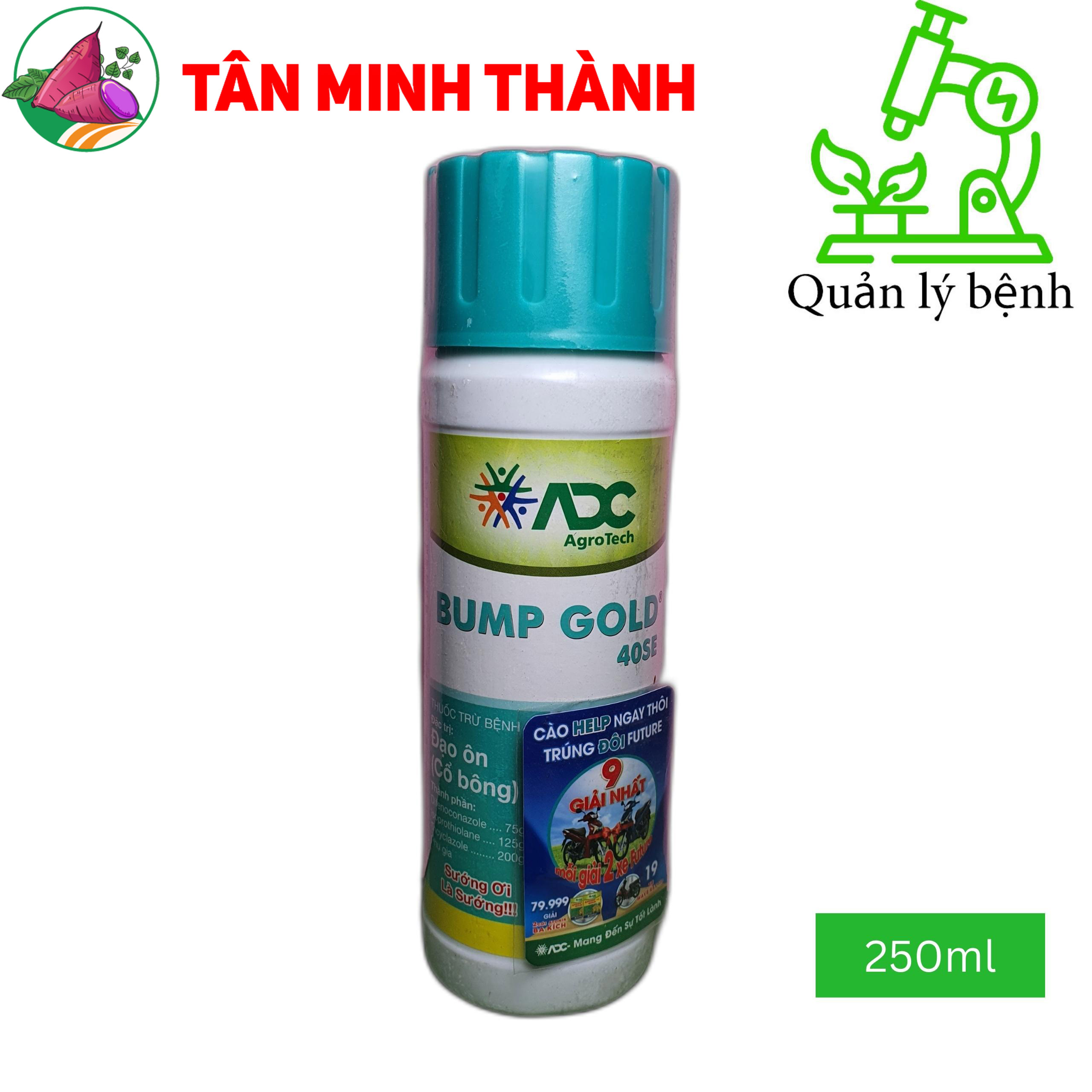 Bump Gold ADC 40SE - Thuốc đặc trị đạo ôn lá, đạo ôn cổ bông, lem lép hạt, thối cổ gié trên lúa