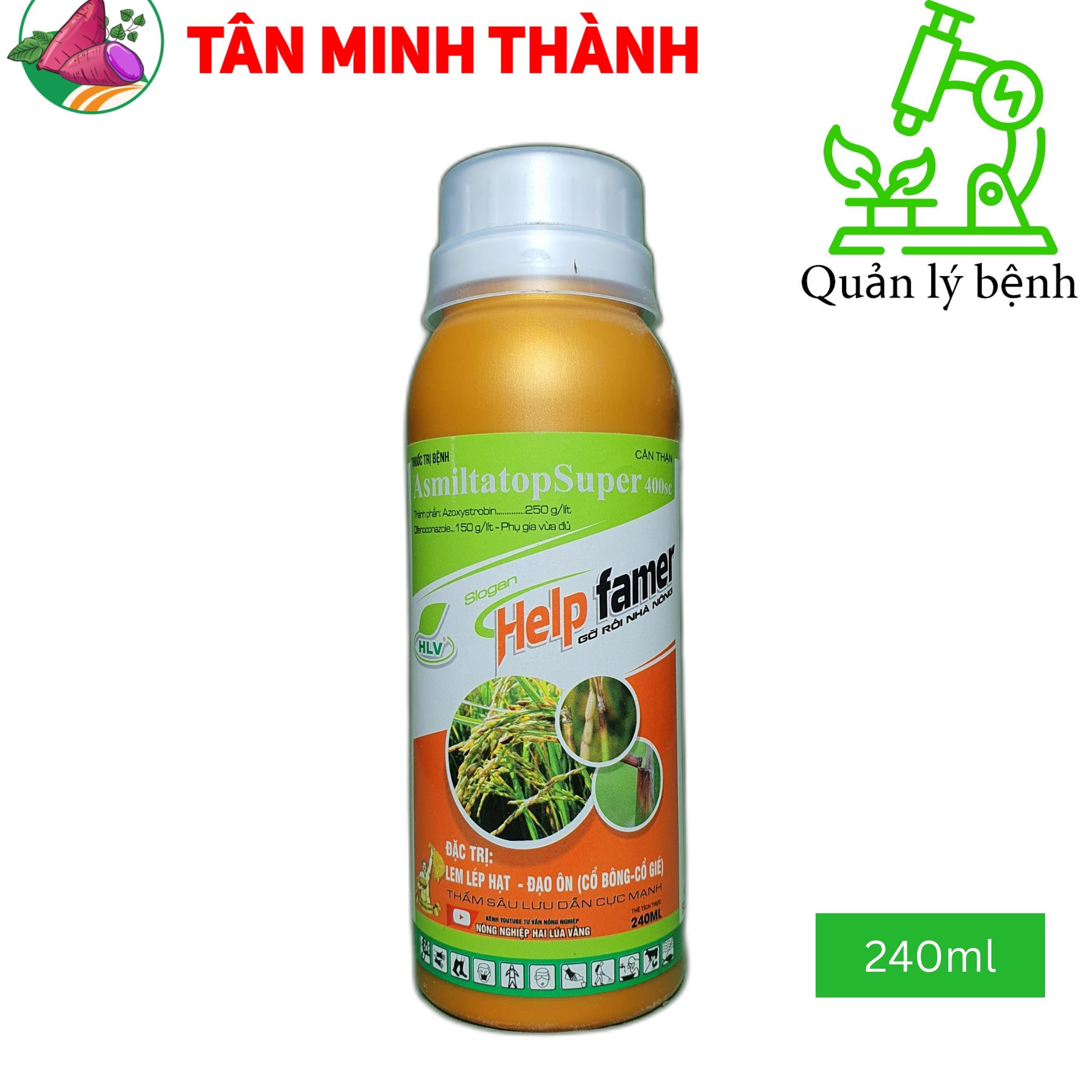 Help Famer 400SC - Thuốc đặc trị lem lép hạt, đạo ôn lá, đạo ôn cổ bông, thối cổ gié