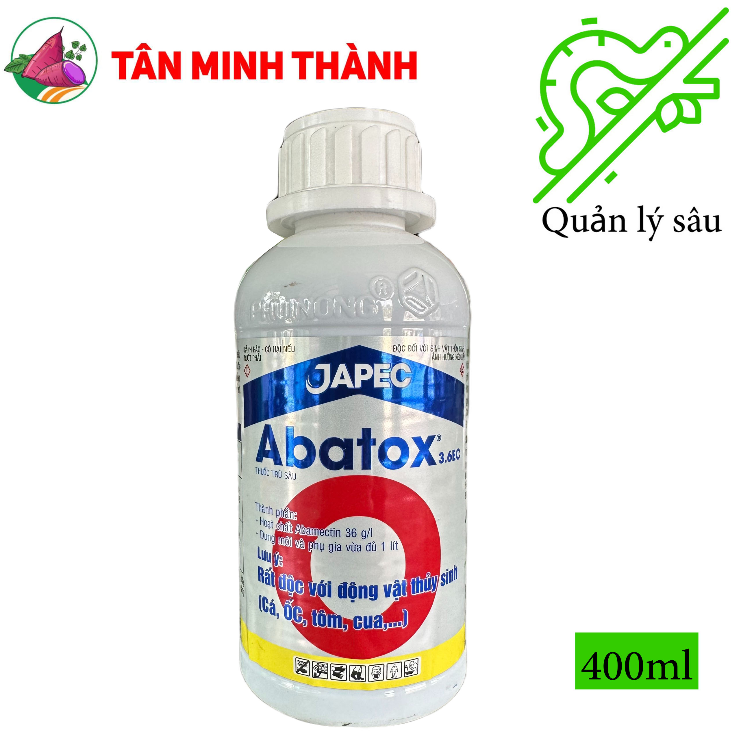 Abatox 3.6ec - Thuốc đặc trị bọ trĩ, sâu ăn bông, nhện đỏ, nhện gié, sâu vẽ bùa, dòi đục lá