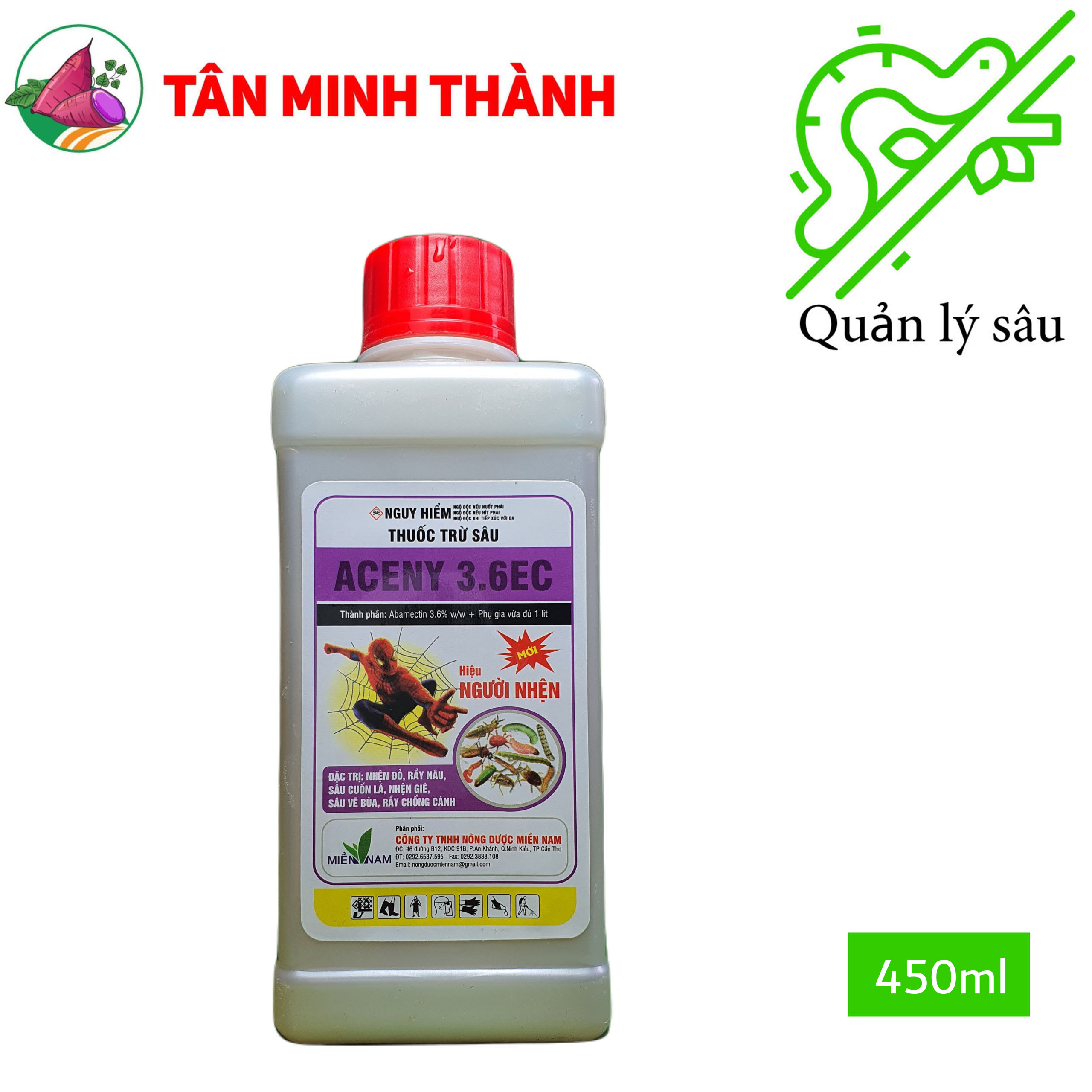 Aceny 3.6Ec - Thuốc Sinh Học Trừ Sâu Cuốn Lá, Nhện Gié, Sâu Vẽ Bùa, Dòi