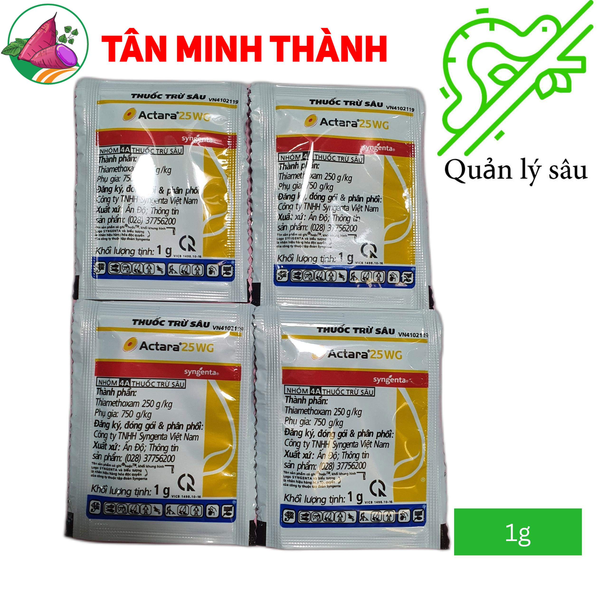 Actara 25Wg - Thuốc Đặc Trị Rầy Nâu, Bọ Trĩ, Bù Lạch, Rệp Sáp, Rầy Mềm, Rệp