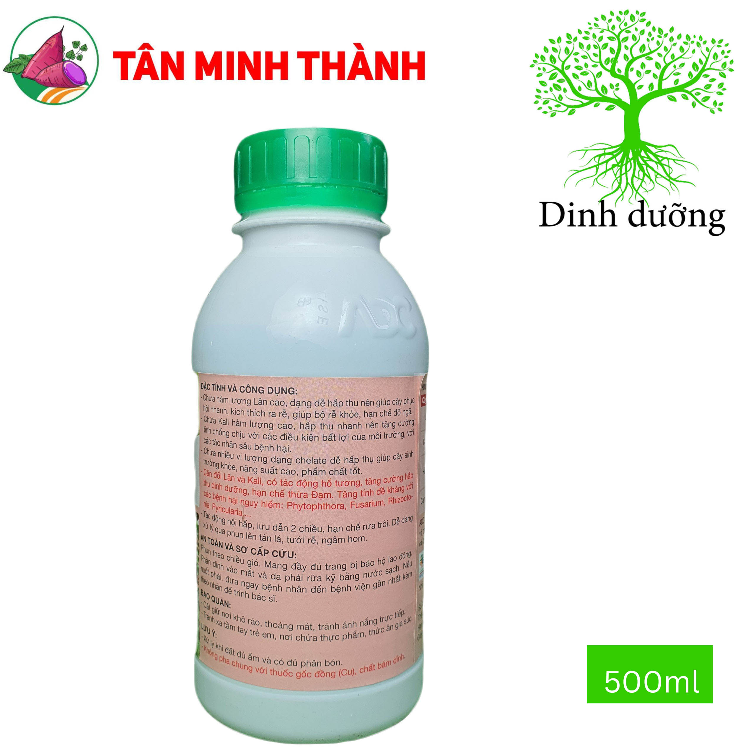ADC Phoshu 0-27-24 Chelate - Thuốc kích thích ra rễ, cứng cây, to củ, lớn trái, nặng ký, bóng da, đẹp màu, tăng đề kháng