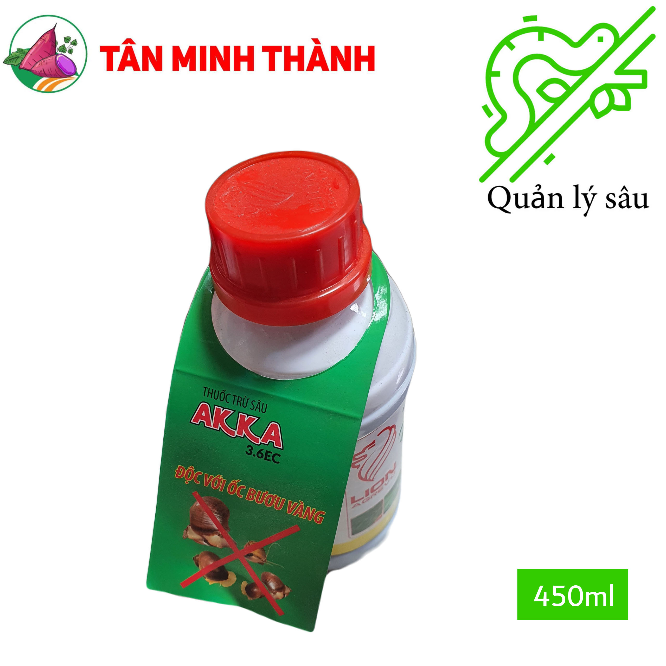 Akka 3.6EC - Thuốc trừ sâu sinh học đặc trị sâu cuốn lá, nhện gié, bọ trĩ, bù lạch, sâu tơ, sâu xanh