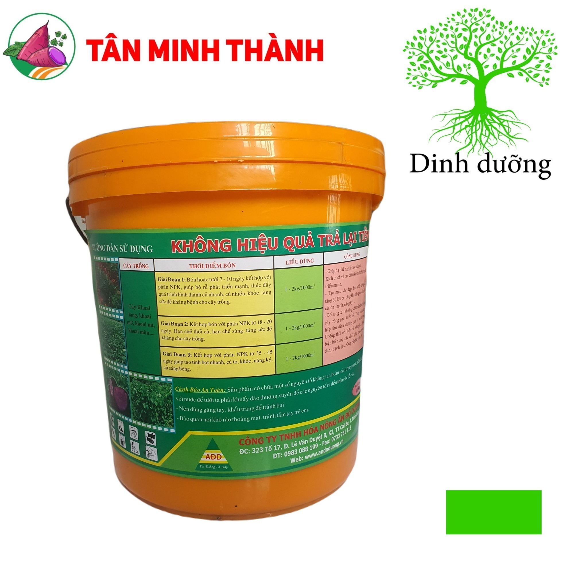 Aku Gold - Thuốc to củ khoai lang, lớn củ, hãm dây, chặn đọt, tạo củ nhanh, nặng ký, hạn chế sùng khoai lang
