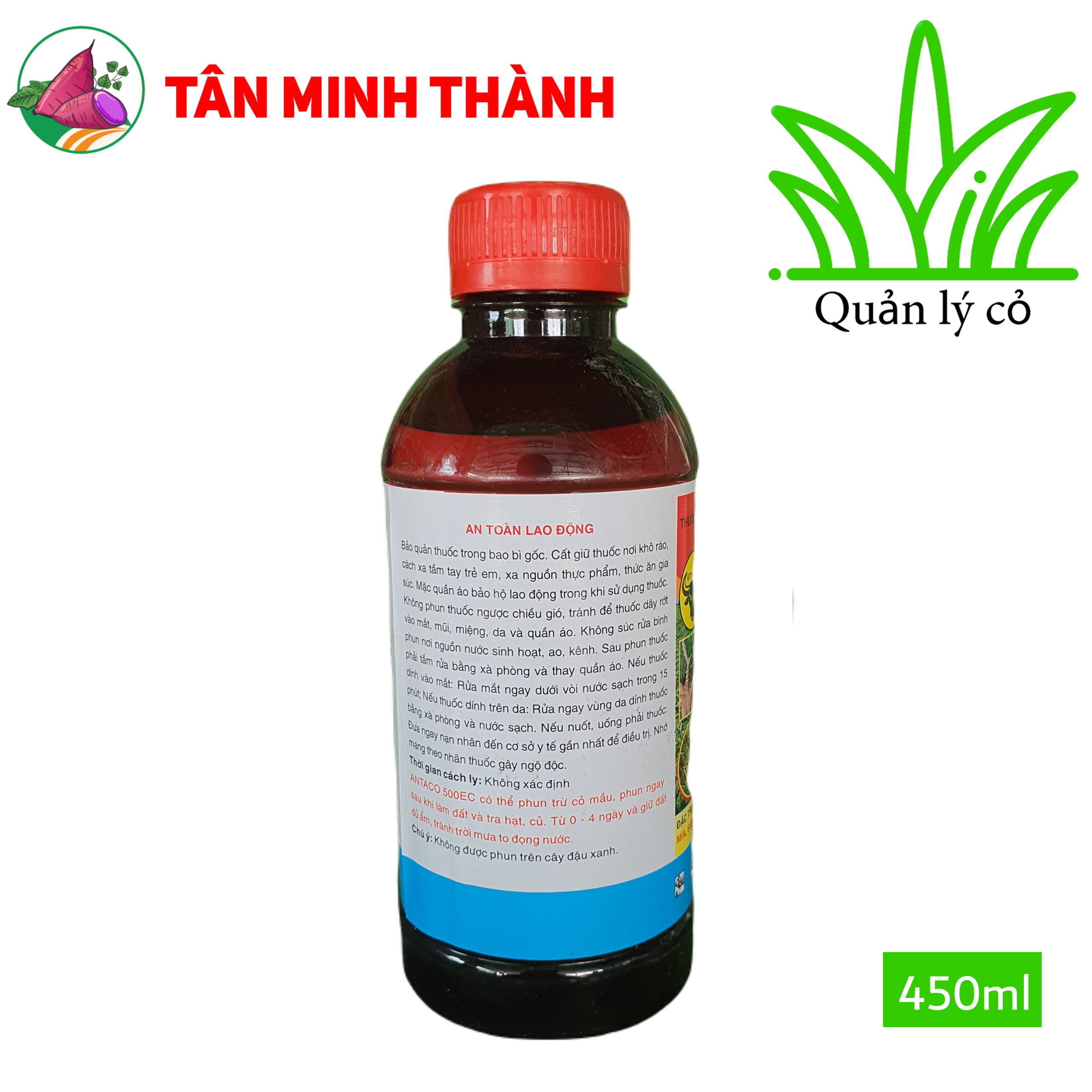 Antaco 500EC - Thuốc trừ cỏ diệt mầm cho khoai lang, ngô, mía, sắn, lạc, hành, khoai mì, khoai môn