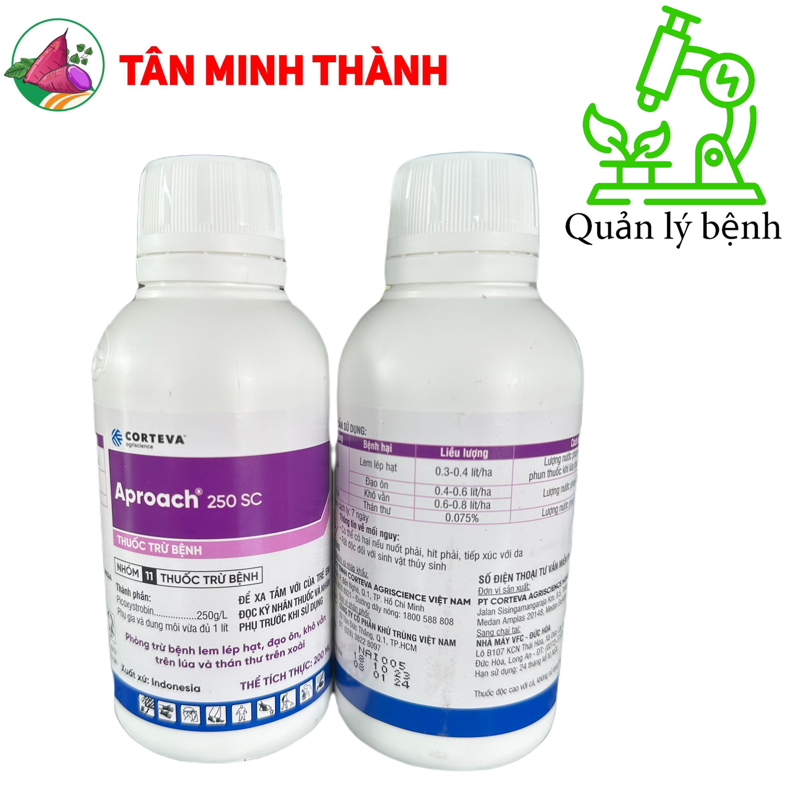 Aproach 250SC - Thuốc trừ bệnh lem lép hạt, đạo ôn, khô vằn, thán thư