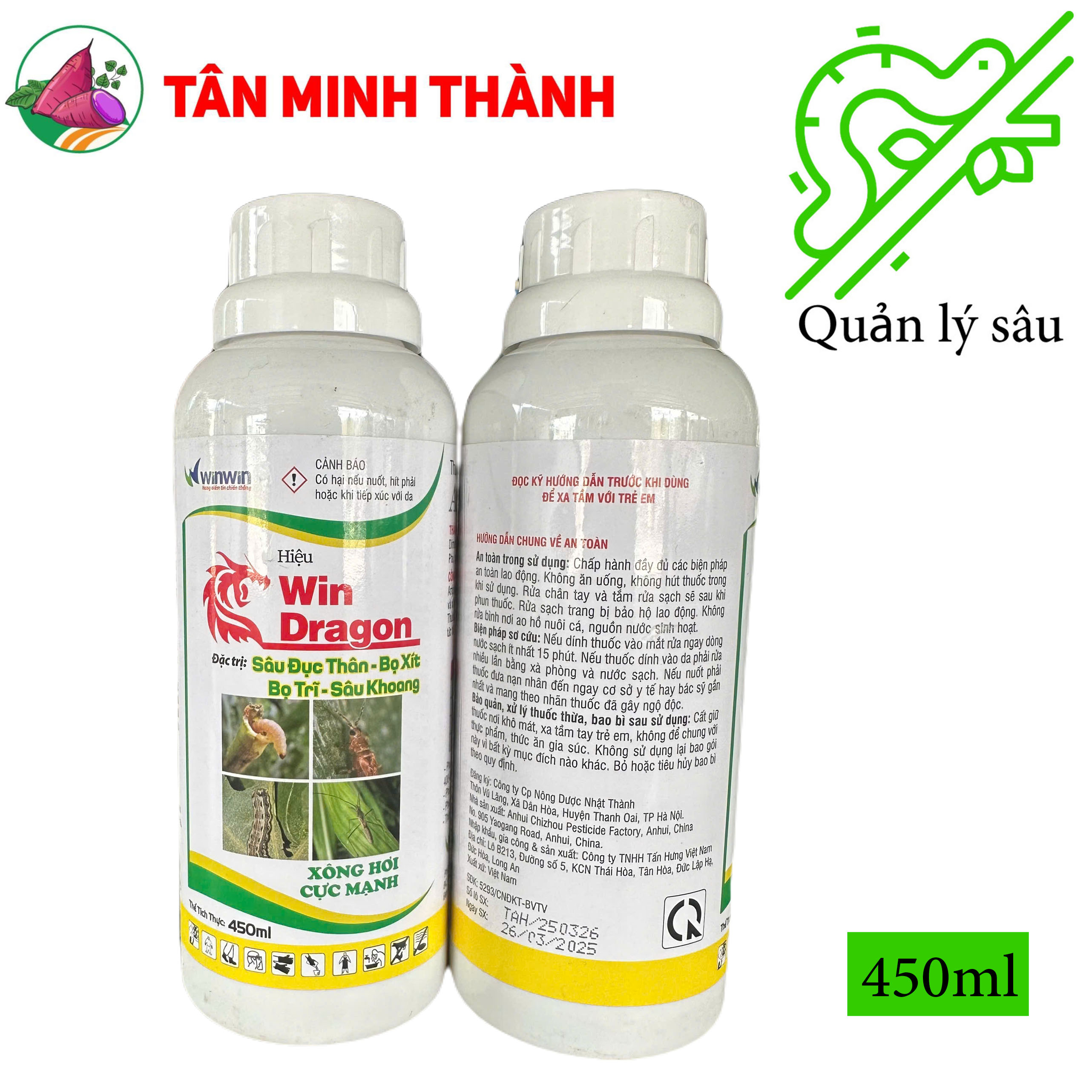 Arriphos 40EC Win Dragon - Thuốc trừ bọ xít, sâu khoang, sâu đục thân, bọ trĩ