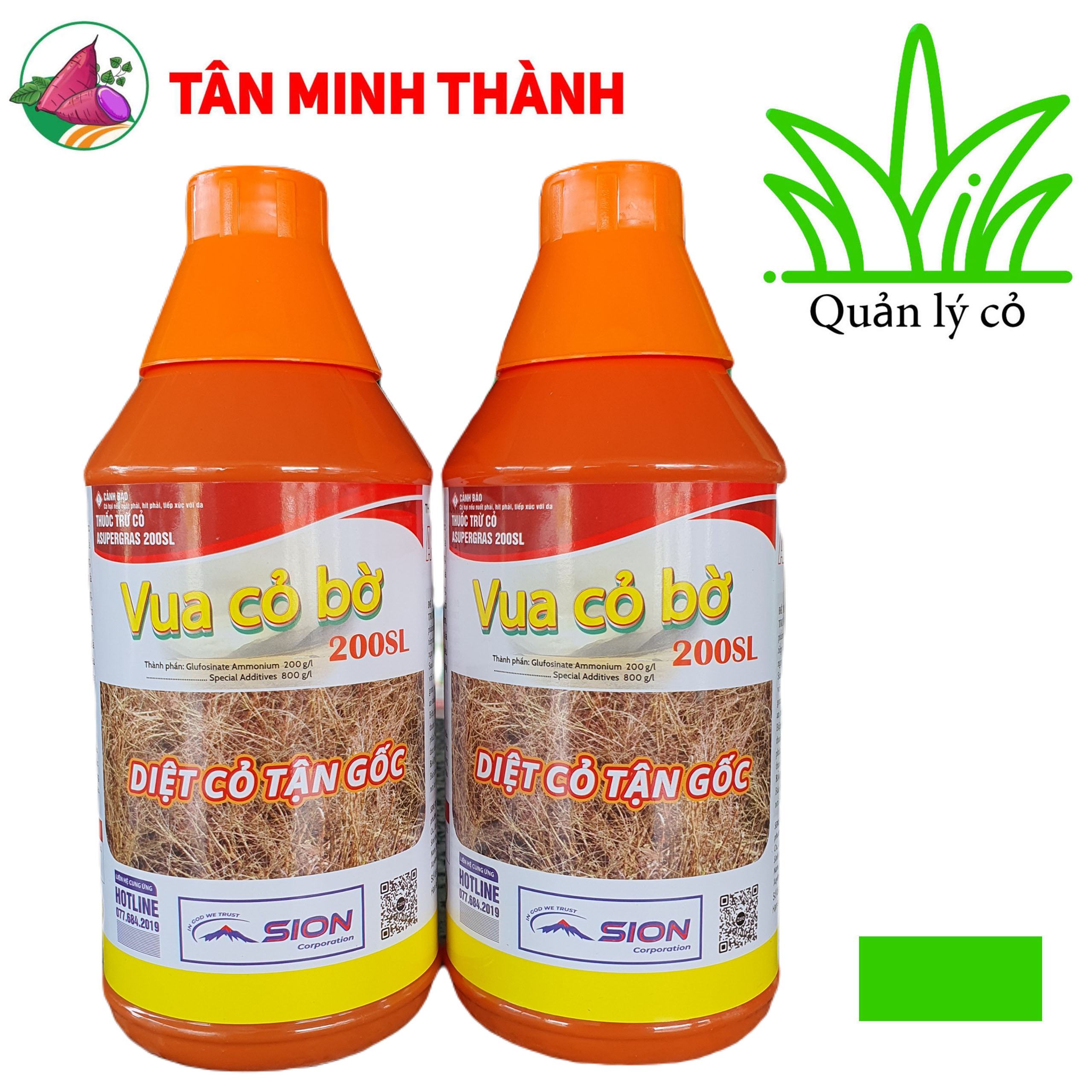 Asupergras 200SL Vua Cỏ Bờ - Thuốc diệt cỏ tận gốc, diệt cỏ mần trầu, cỏ cú, cỏ ống, cỏ chỉ, cỏ tranh, cỏ túc, cỏ mần trầu, mắc cở, rau sam