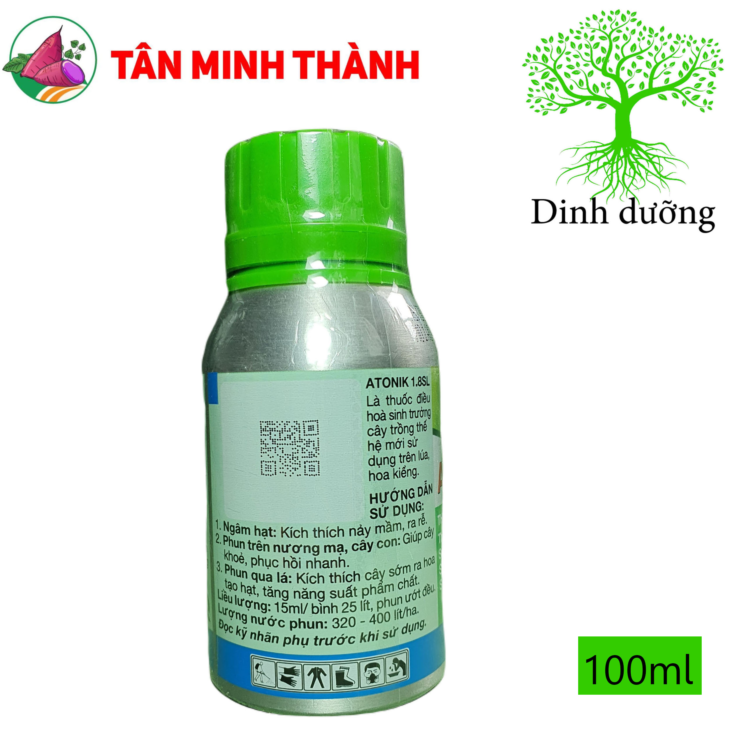 Atonik ADC 1.8SL - Thuốc kích thích ra rễ, nảy mầm, ra hoa, đậu quả, tăng trọng lượng