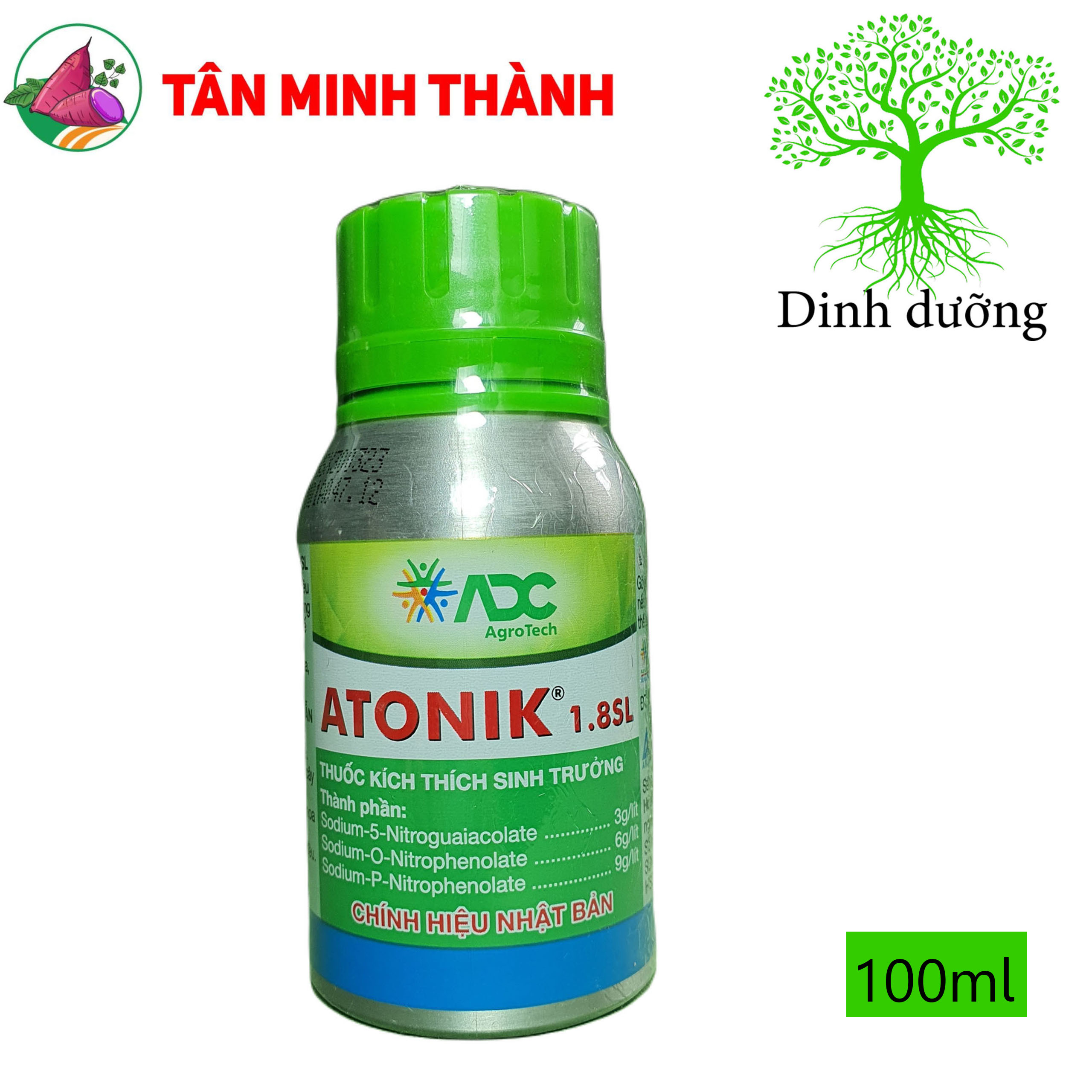 Atonik ADC 1.8SL - Thuốc kích thích ra rễ, nảy mầm, ra hoa, đậu quả, tăng trọng lượng