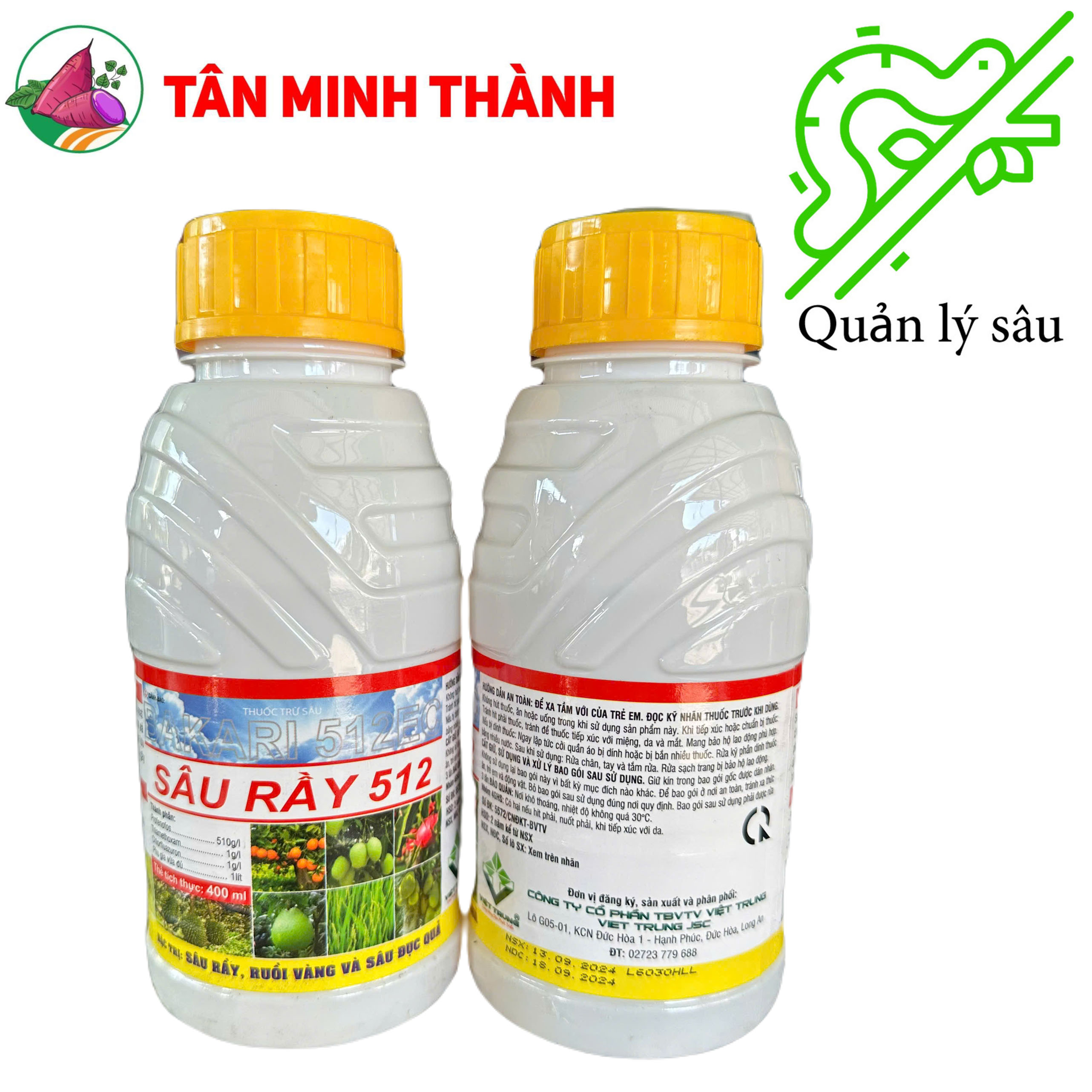 Bakari 512EC - Thuốc đặc trị ruồi vàng, sâu đục quả, sâu rầy