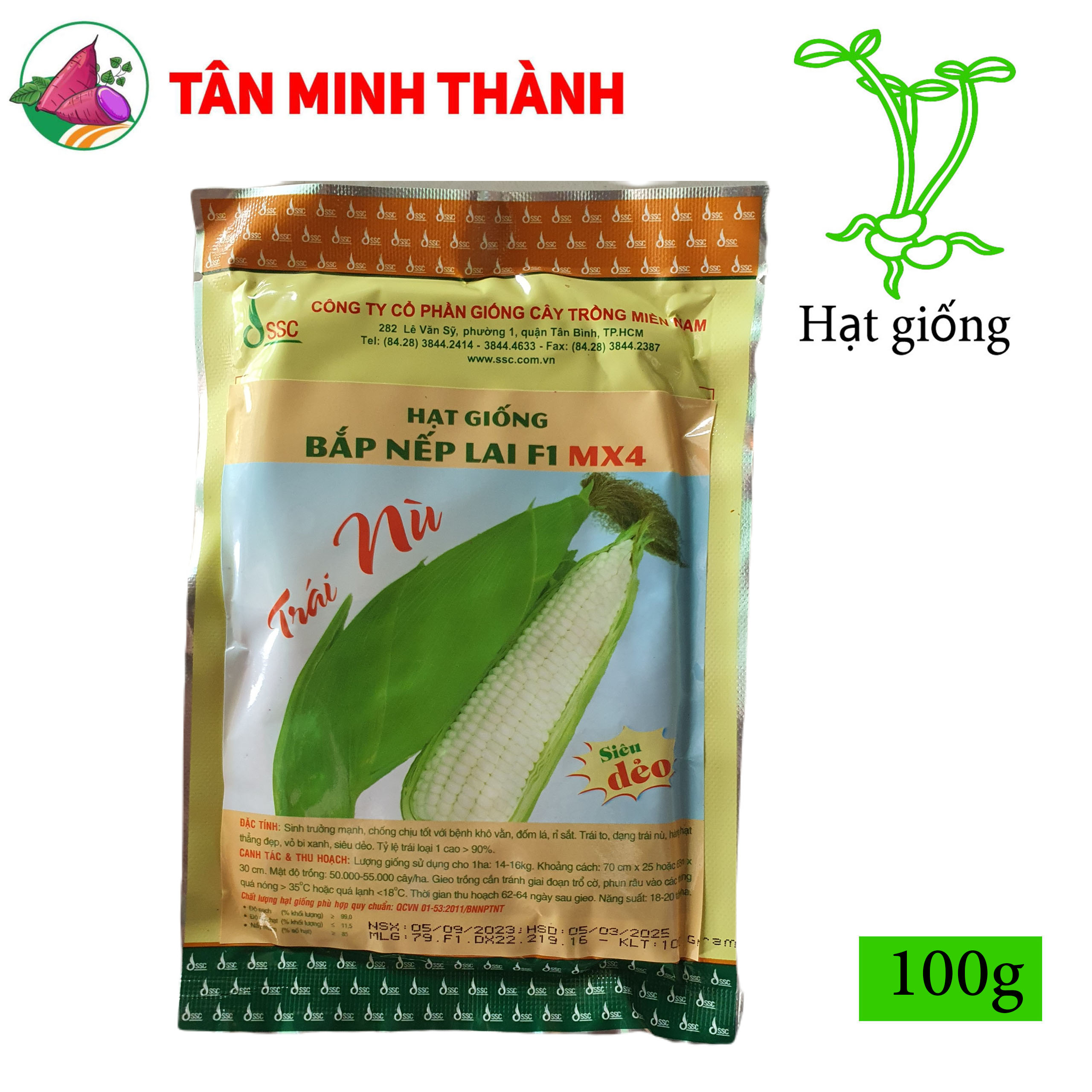 Bắp nếp lai F1 MX4 - Hạt Giống Cây Trồng Miền Nam