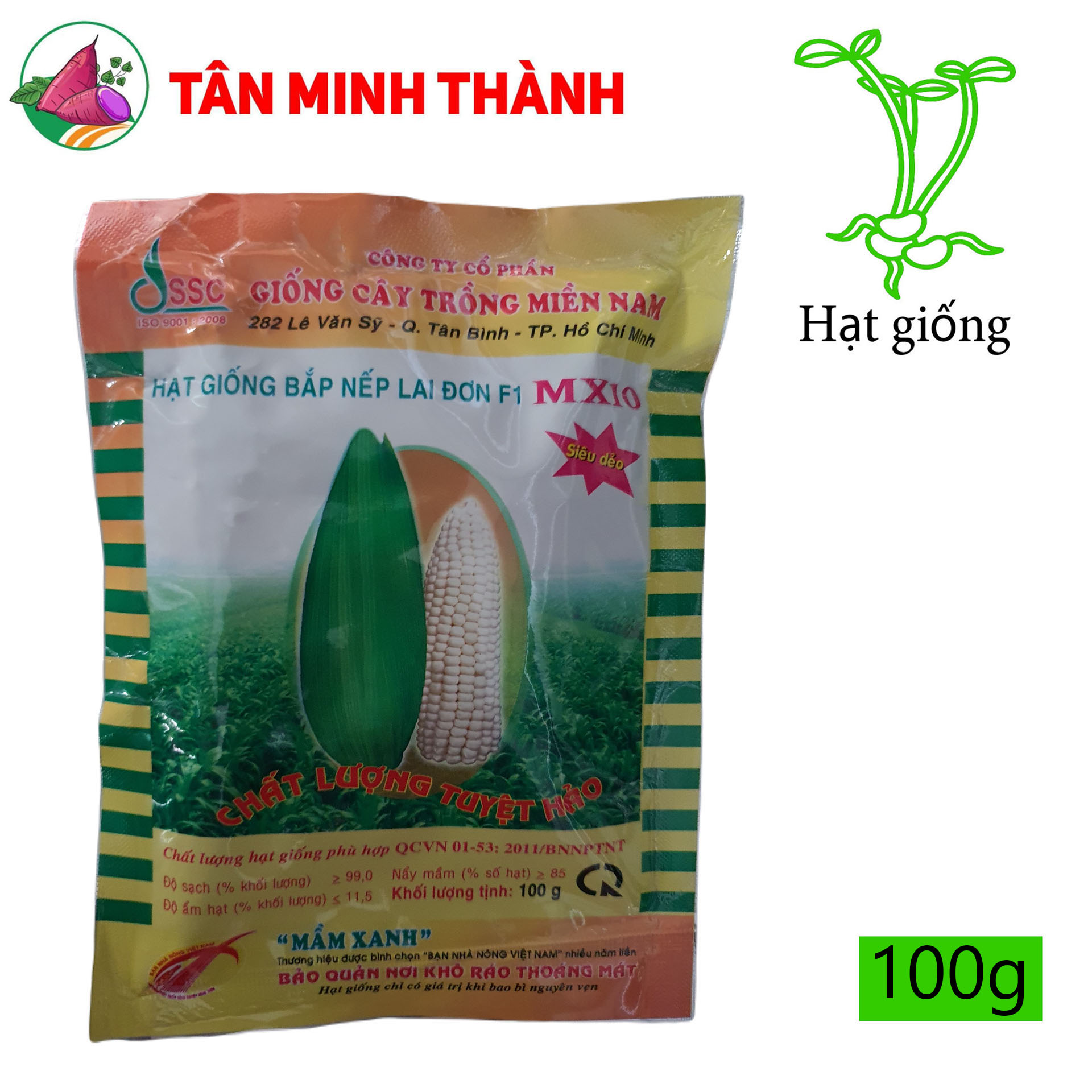 Bắp Nếp MX10 - Hạt Giống Cây Trồng Miền Nam