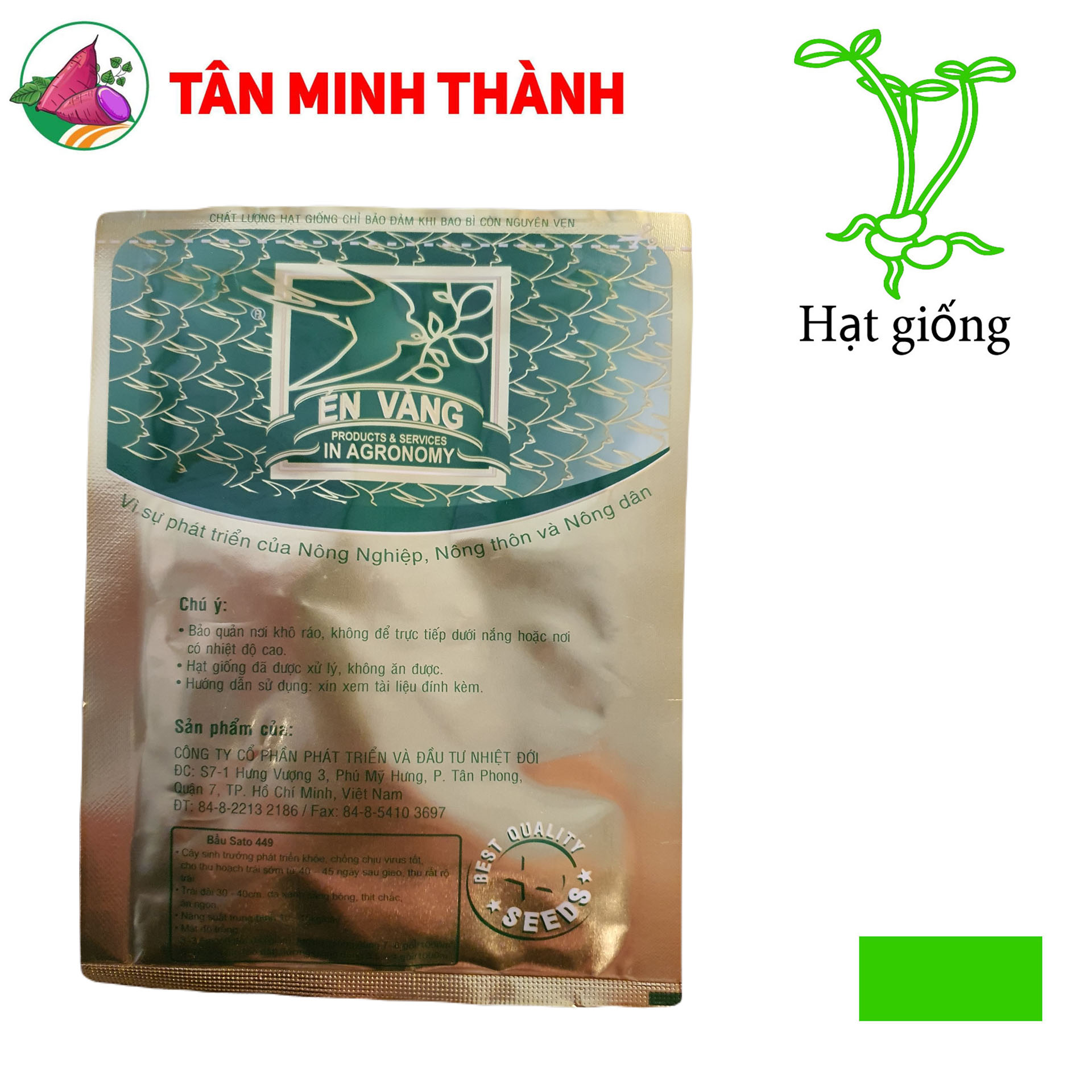Bầu SATO 499 - Hạt giống Én Vàng
