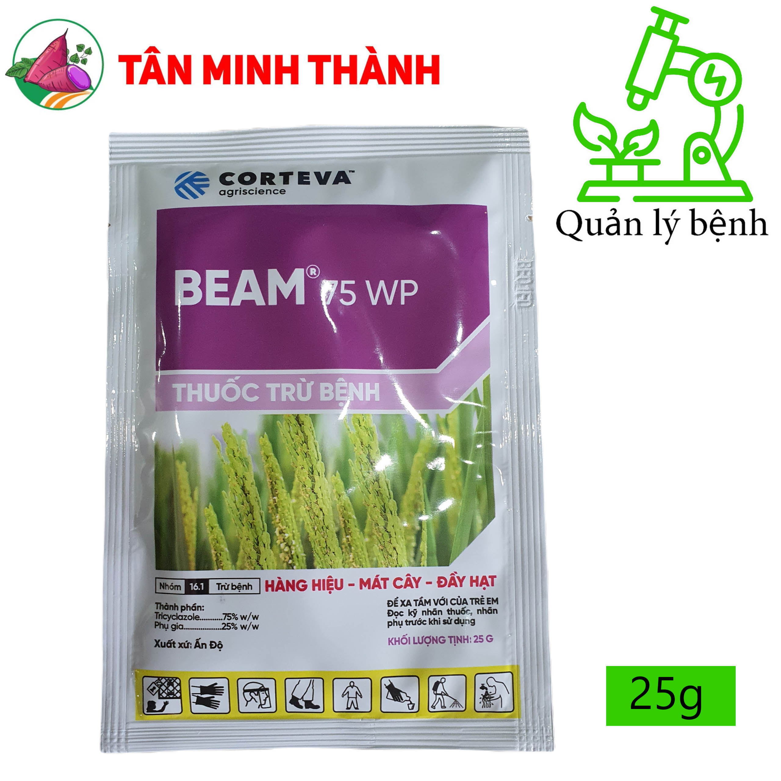 Beam 75WP - Thuốc đặc trị đạo ôn lá, đạo ôn cổ bông