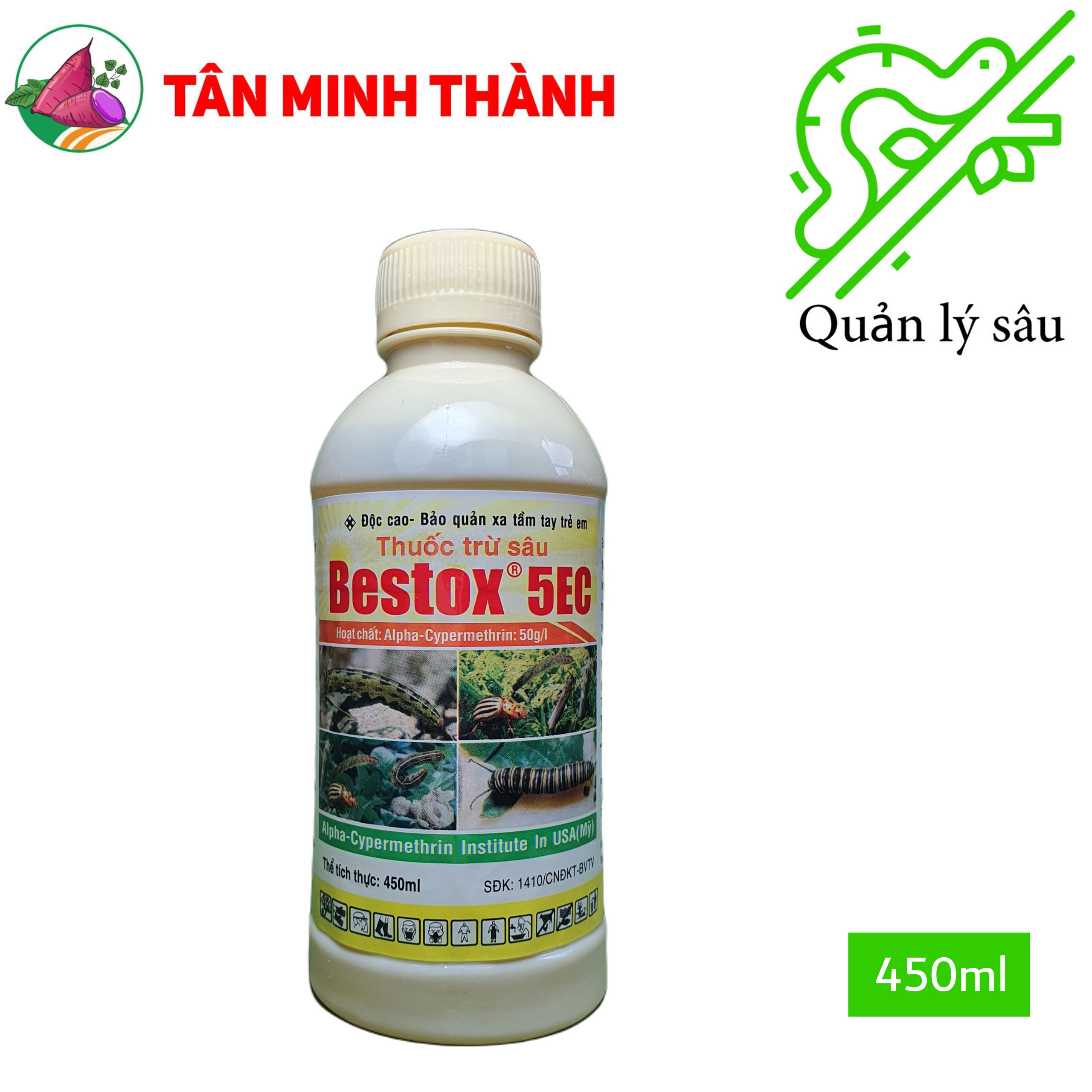 Bestox 5EC - Thuốc trừ sâu cuốn lá, bọ trĩ, sùng khoai lang, bù lạch, bọ xít, rệp sáp, rầy mềm, rệp muội