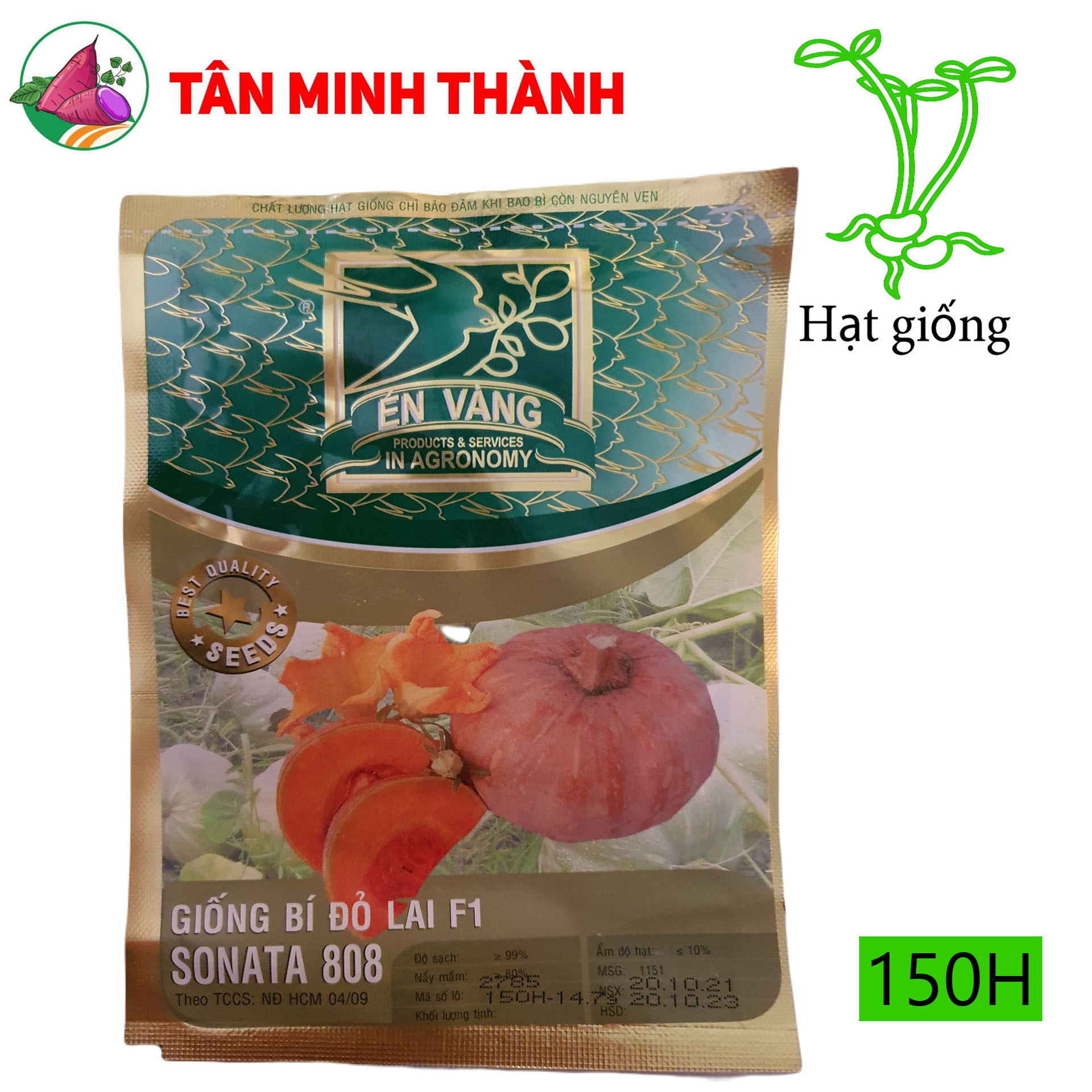 Bí Đỏ Tròn SONATA 808 - Hạt giống Én Vàng