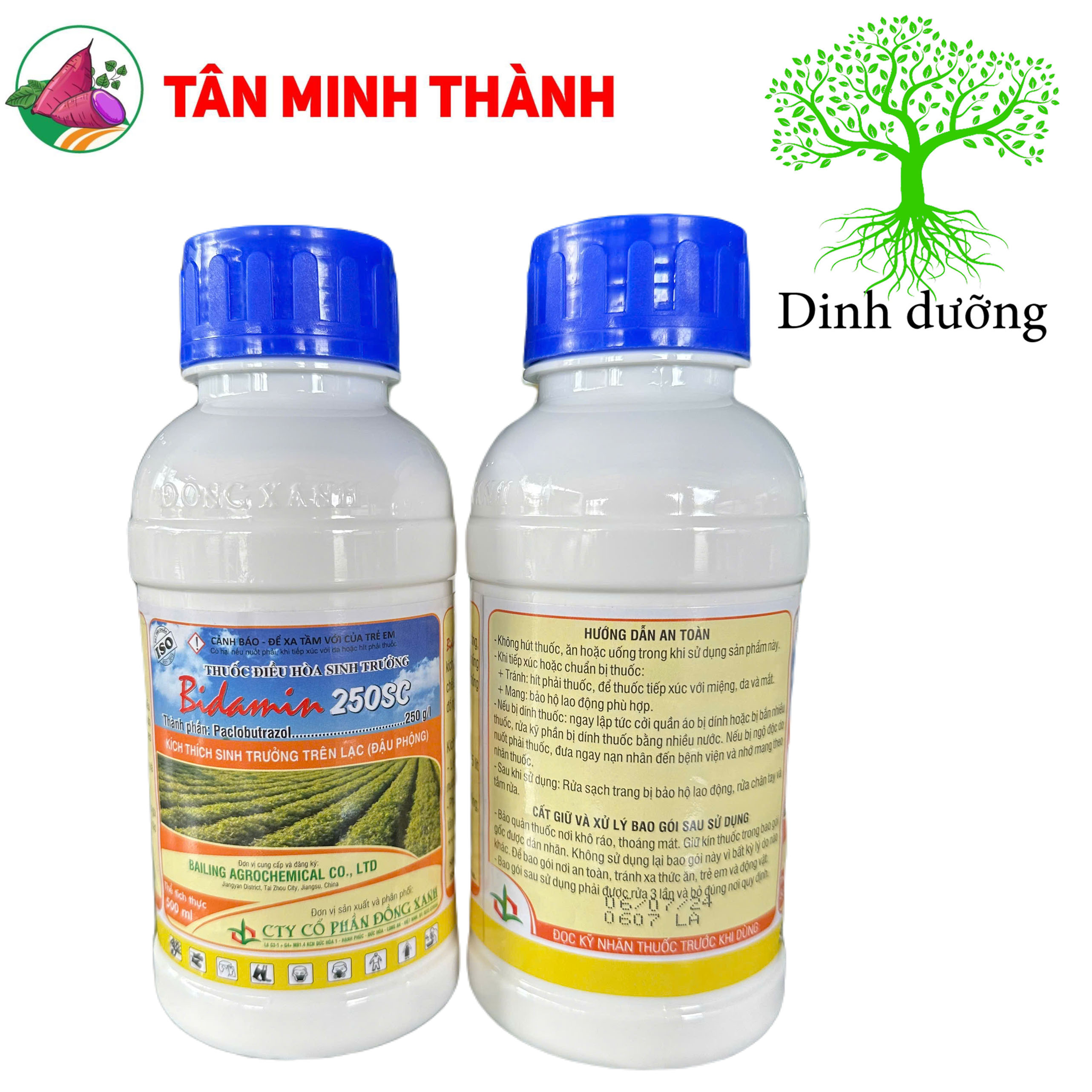 Bidamin 250SC - Thuốc kích ra hoa, cứng cây, thấp cây