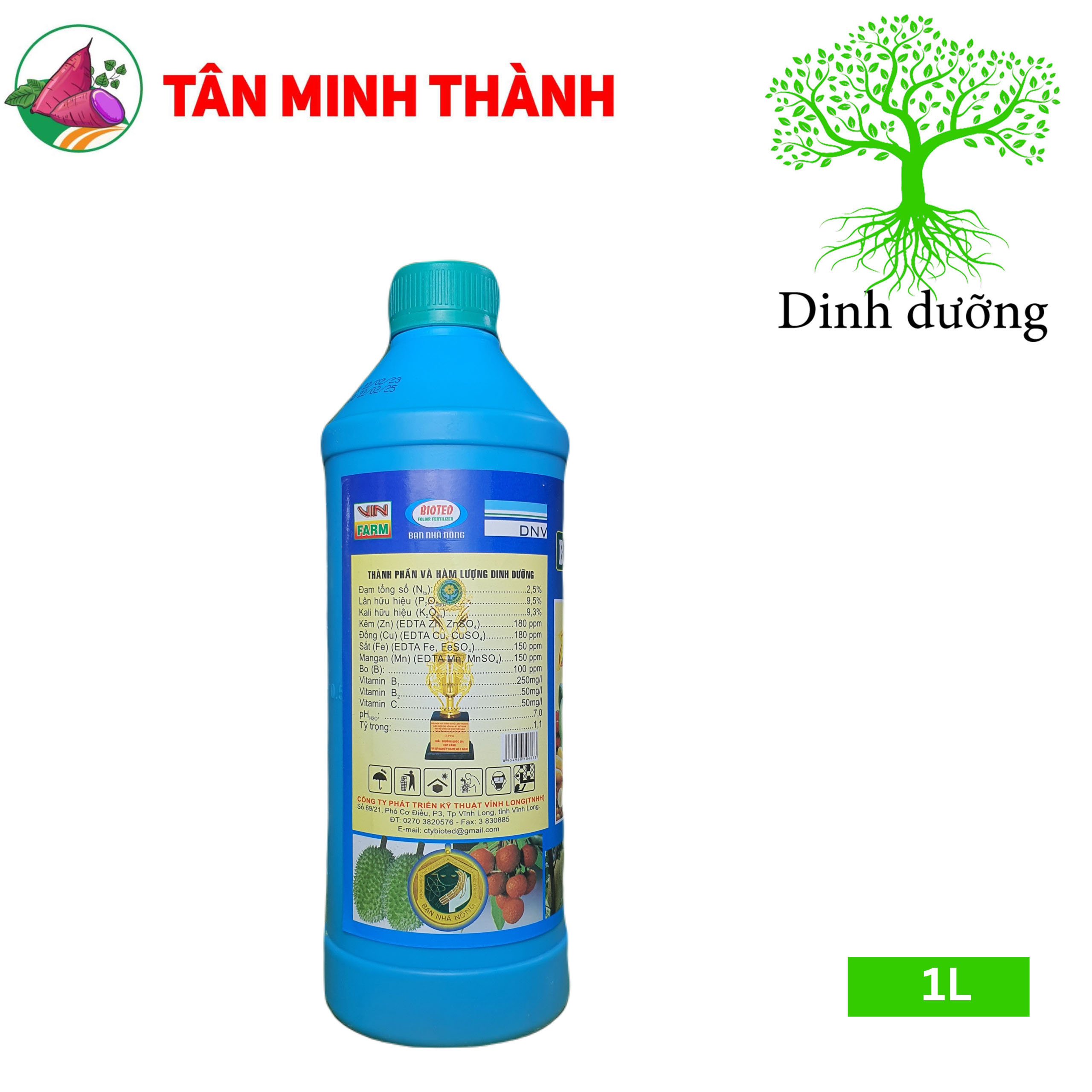 Bioted 603 Super Cây Ăn Trái - Thuốc kích rễ, bung chồi, dày lá, mập đọt, ra hoa, đậu quả, to trái, bóng trái