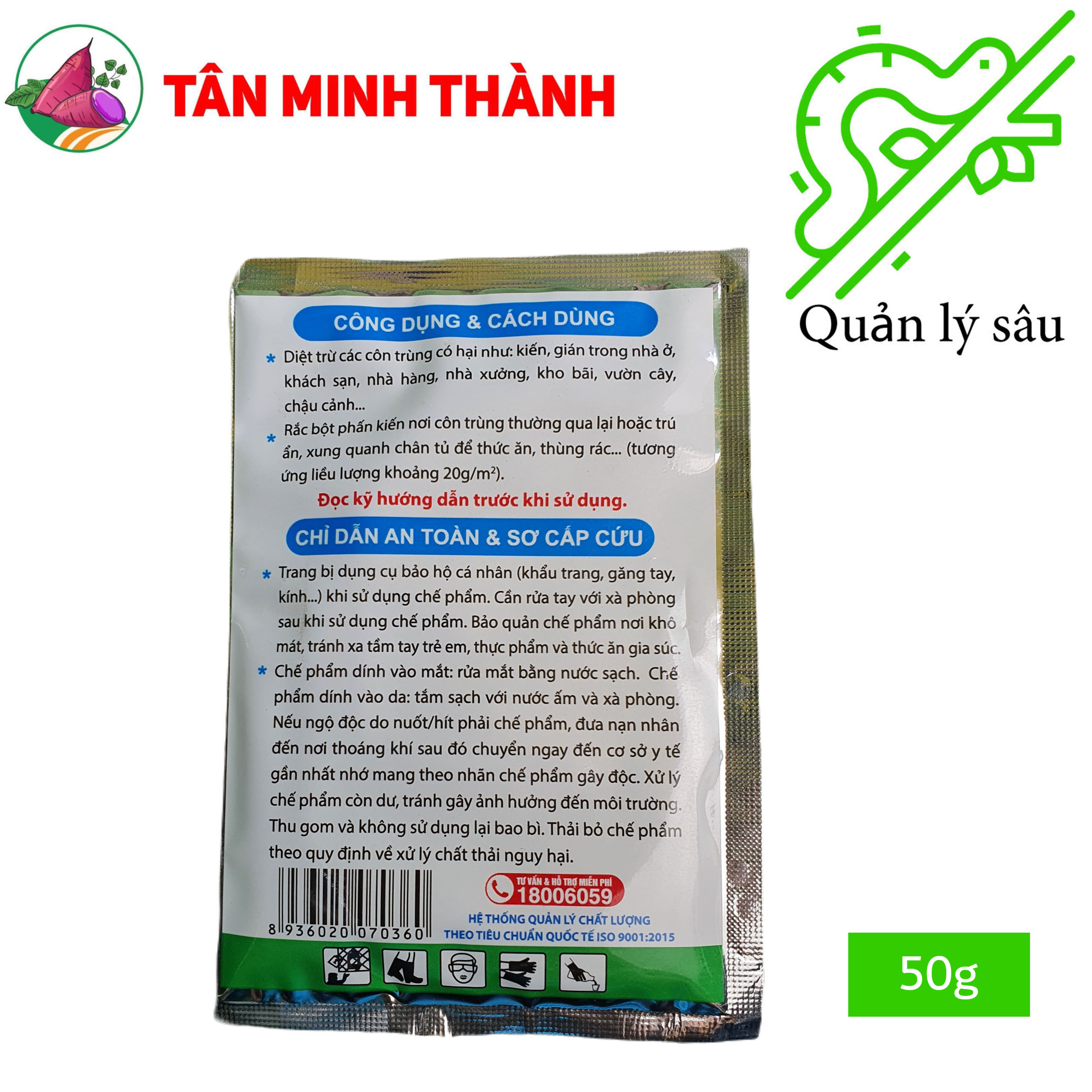 Bột Phấn Kiến Vipesco - Thuốc trừ kiến và gián trong nhà, đồng ruộng, kho bãi, nhà hàng, khách sạn, nhà xưởng