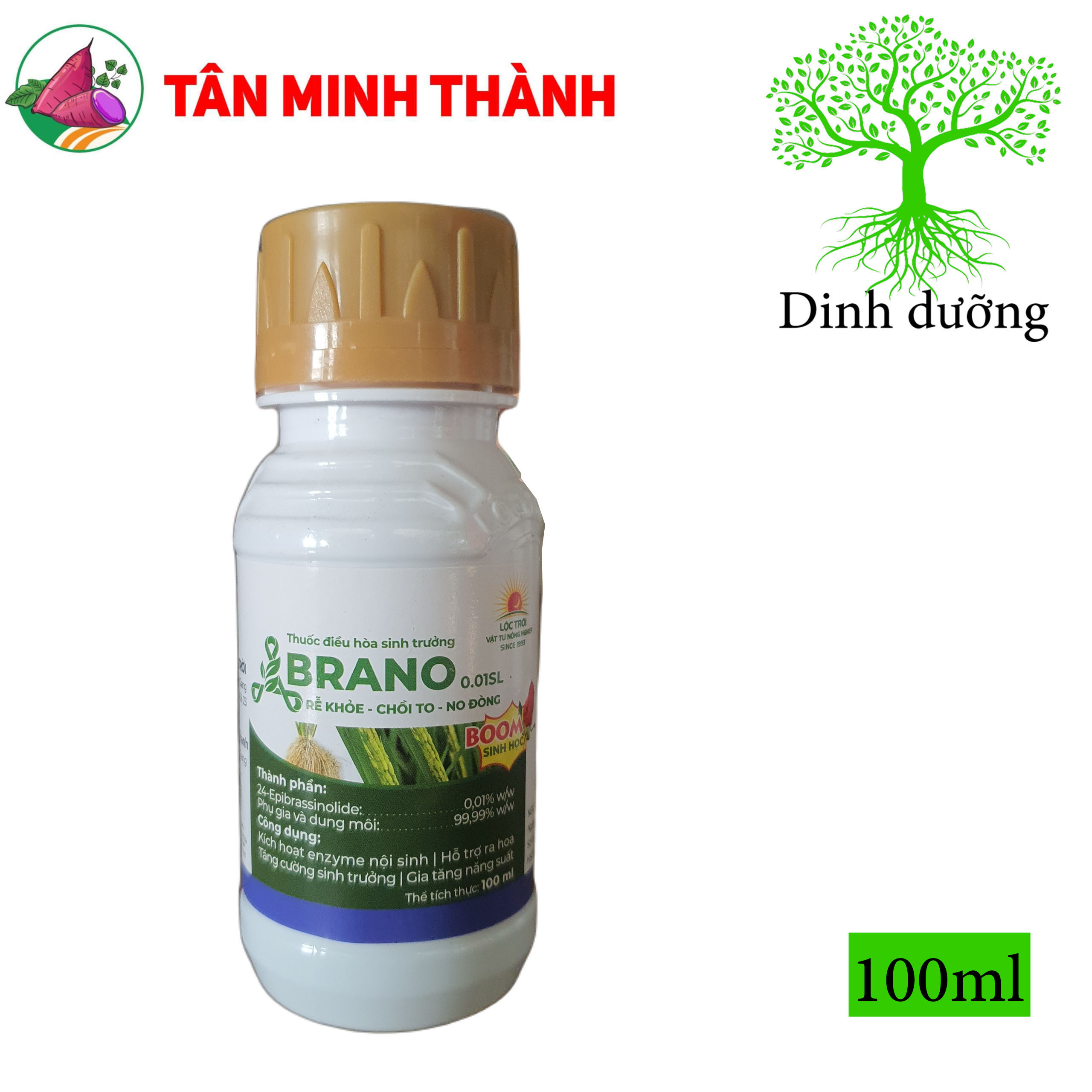 Brano 0.01SL - Lộc Trời - Thuốc kích thích ra rễ, chồi to, no đồng, ra hoa
