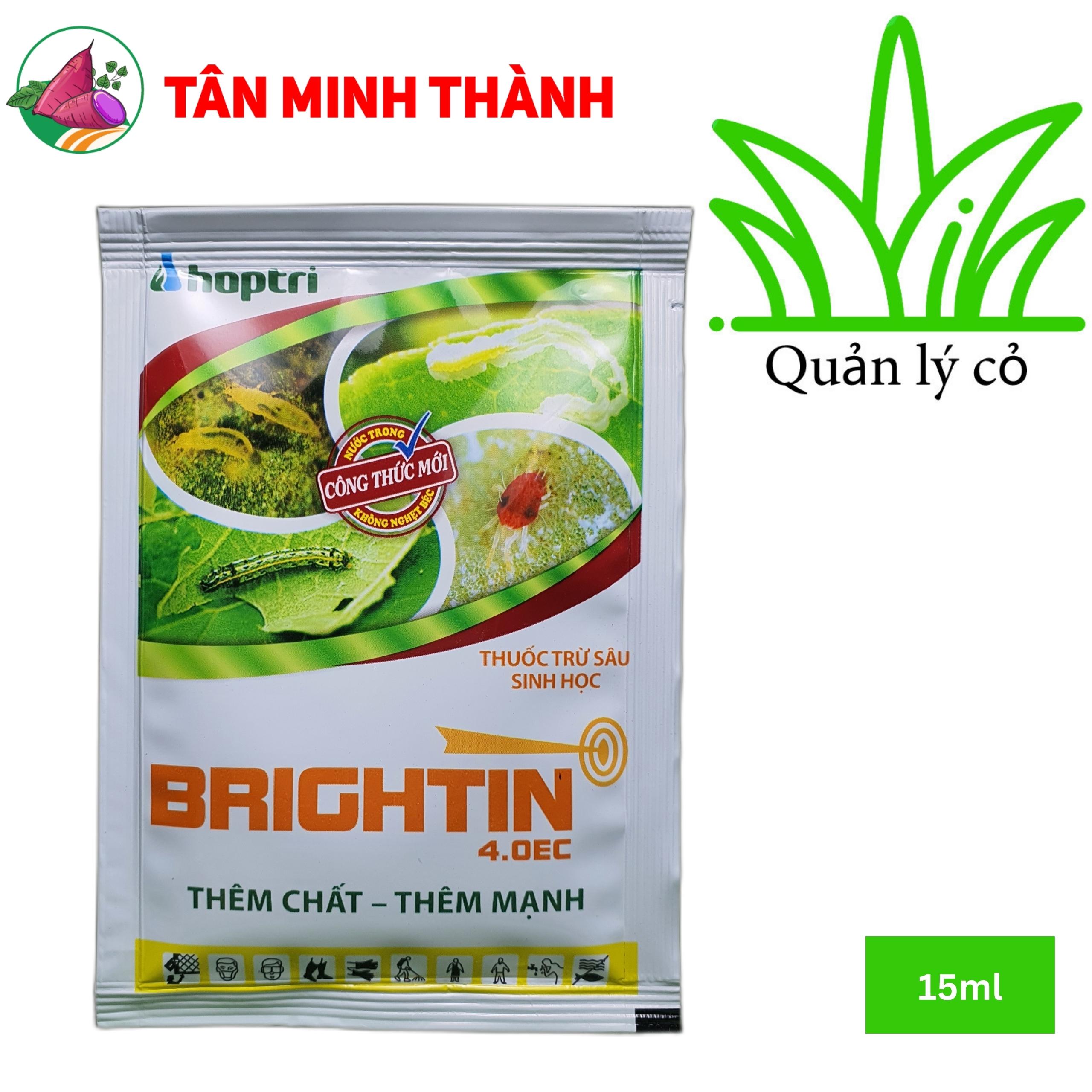 Brightin 4.0EC - Thuốc đặc trị nhện đỏ, sâu cuốn lá, bọ trĩ, bù lạch, nhện gié, sâu tơ, dòi đục lá, sâu xanh, sâu khoang