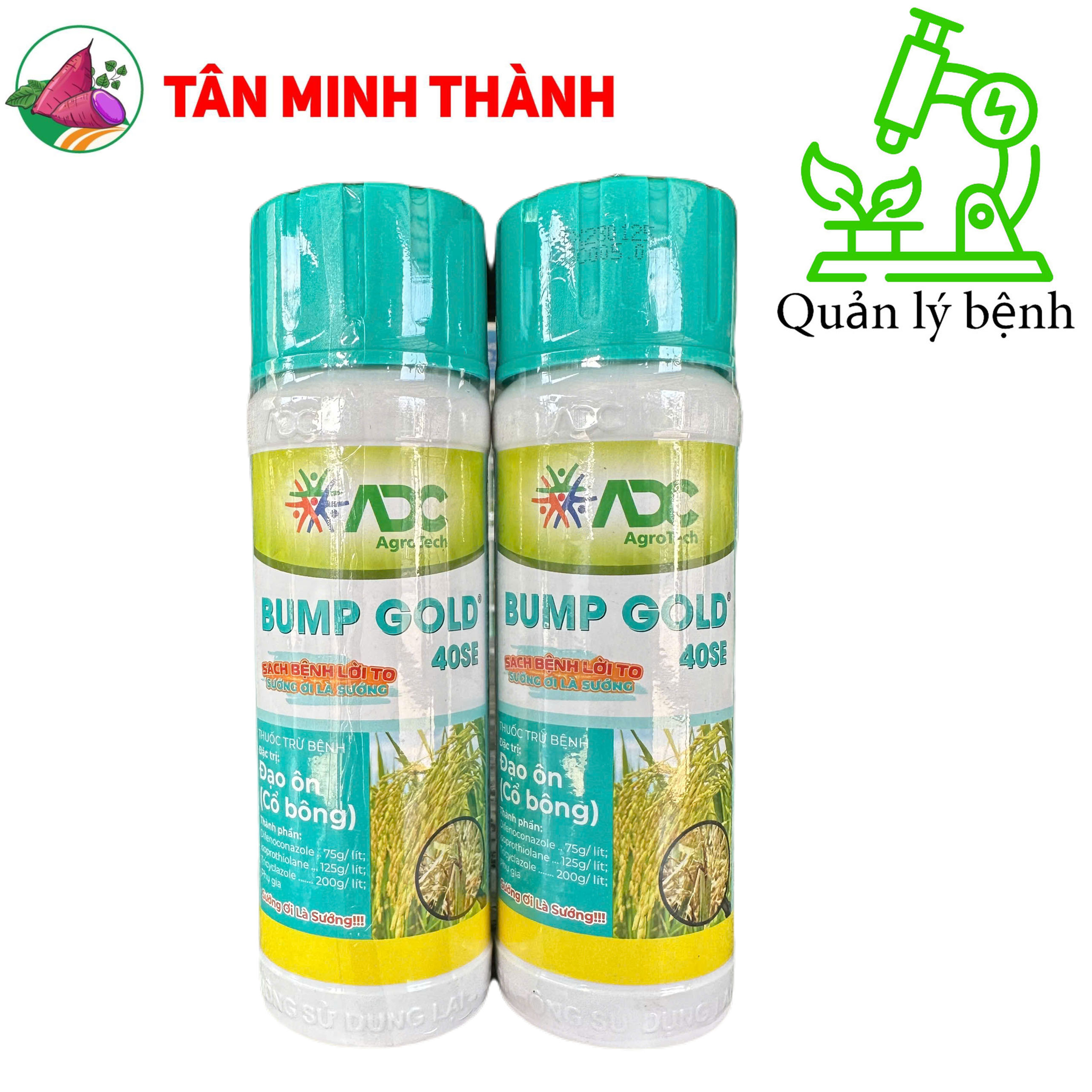 Bump Gold ADC 40SE - Thuốc đặc trị đạo ôn lá, đạo ôn cổ bông, lem lép hạt, thối cổ gié trên lúa