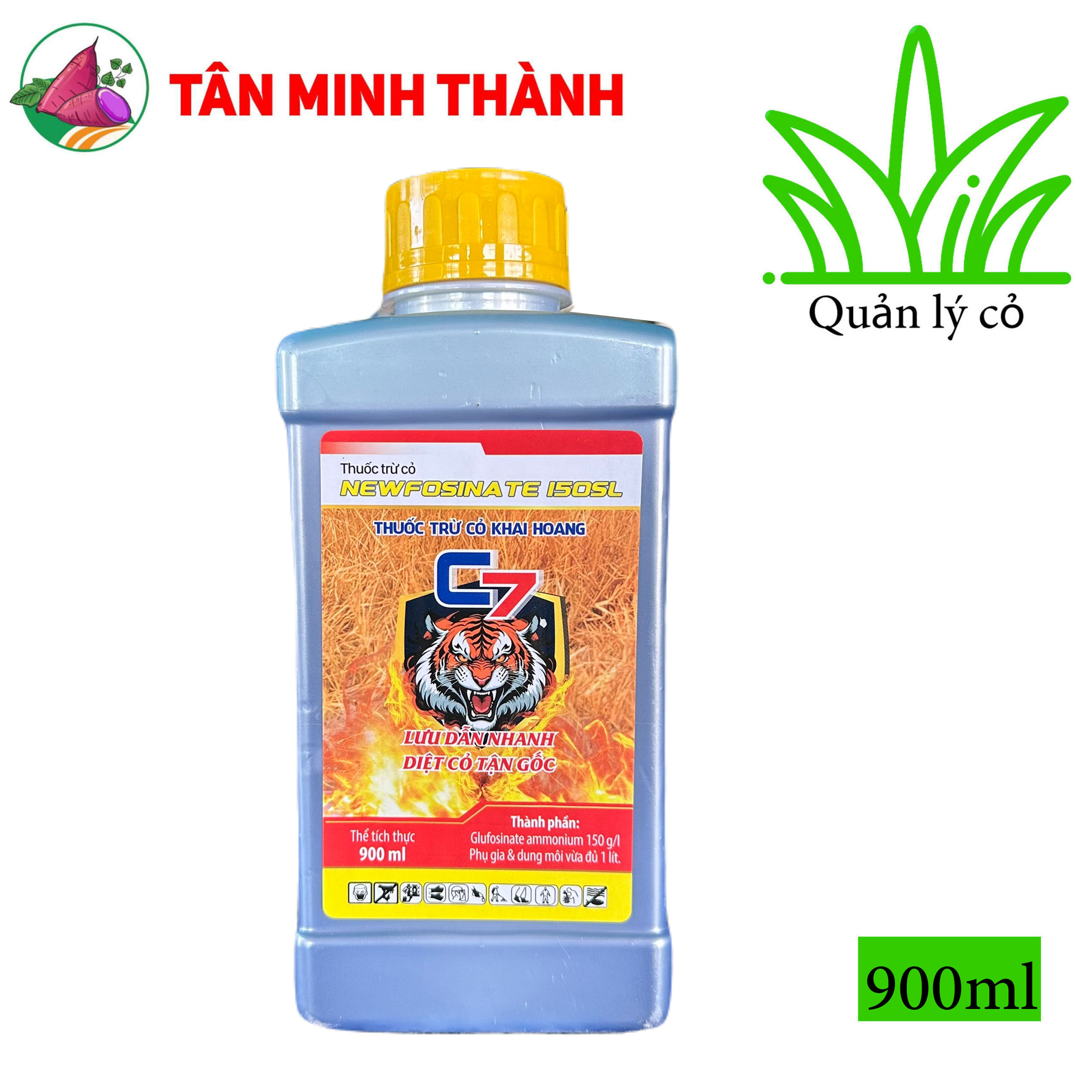 C7 Newfosinate 150SL - Thuốc trừ cỏ khai hoang, lưu dẫn, diệt tận gốc