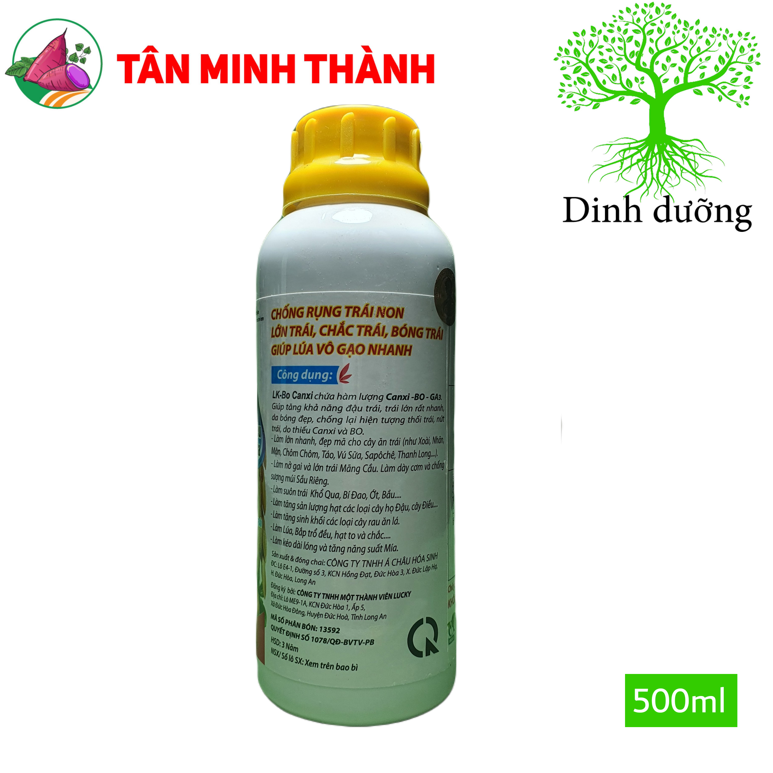 Canxi Bo - Giúp đậu trái, to trái, bóng trái, xuôn trái, to hạt, chống rụng trái, nứt trái, thối trái