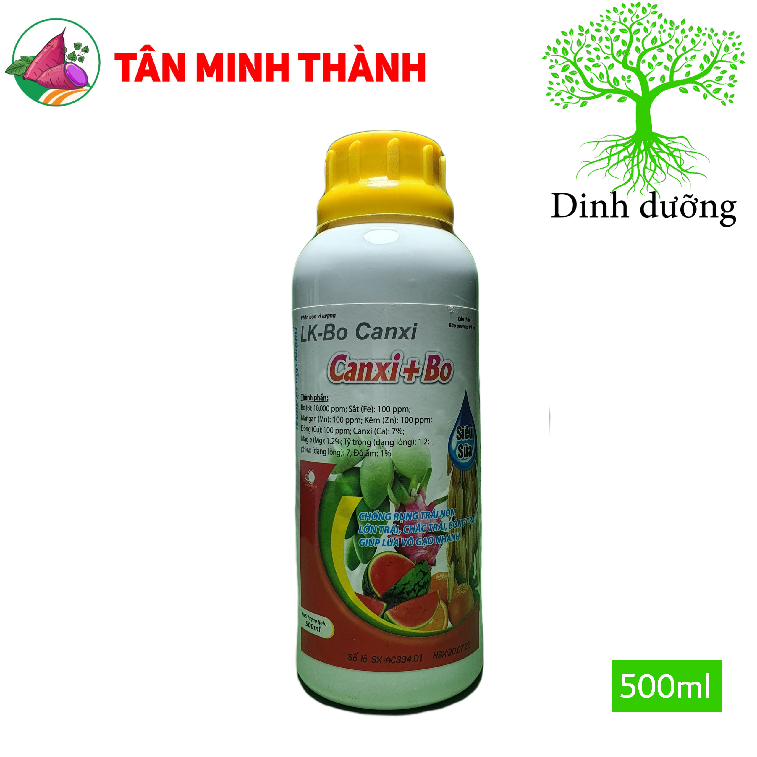 Canxi Bo - Giúp đậu trái, to trái, bóng trái, xuôn trái, to hạt, chống rụng trái, nứt trái, thối trái