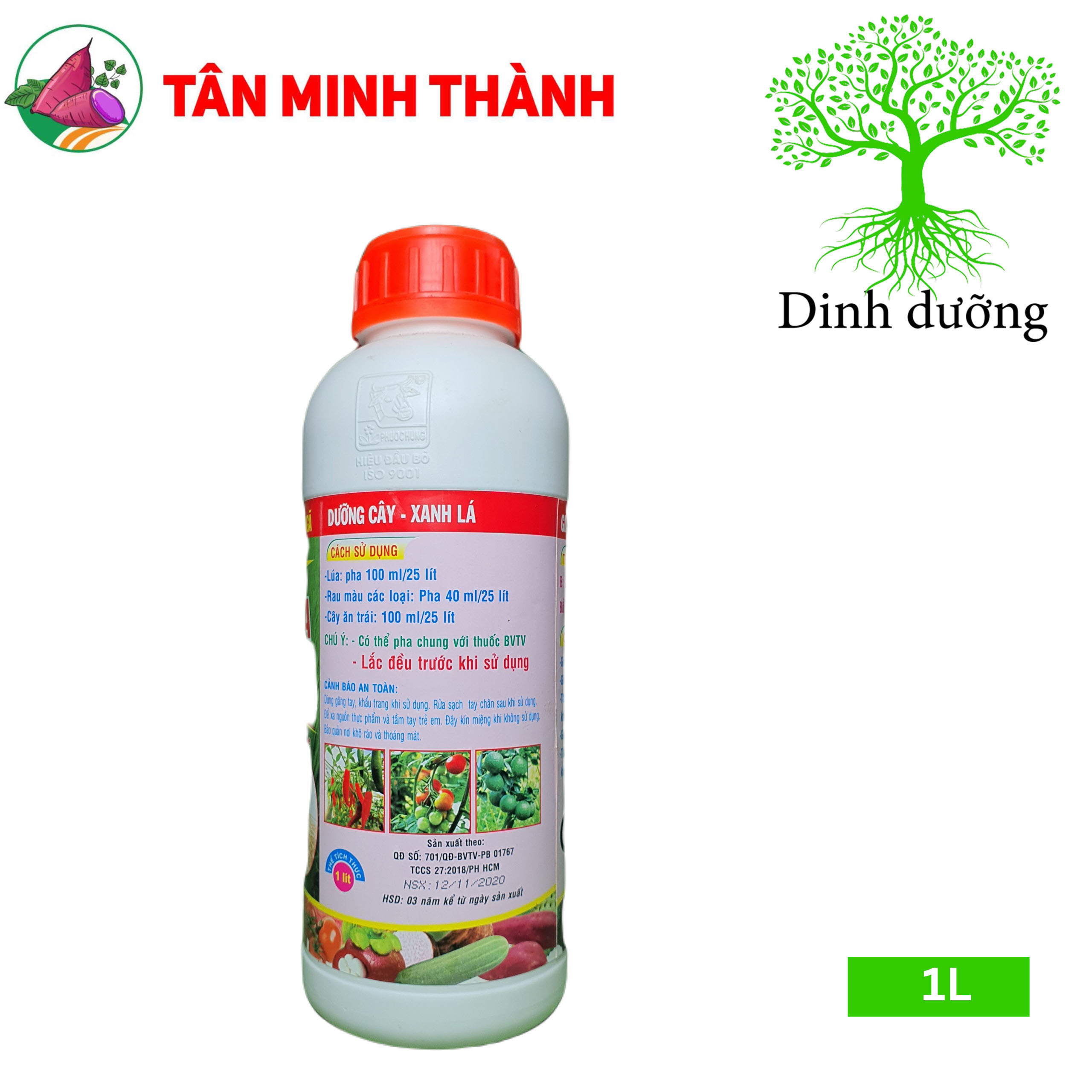 Canxi Sữa Vôi Sữa Đầu Bò 11 - Thuốc bóng trái, đẹp trái, chống sượng trái, cứng cây, hạ phèn, phân giải hữu cơ, cải tạo đất
