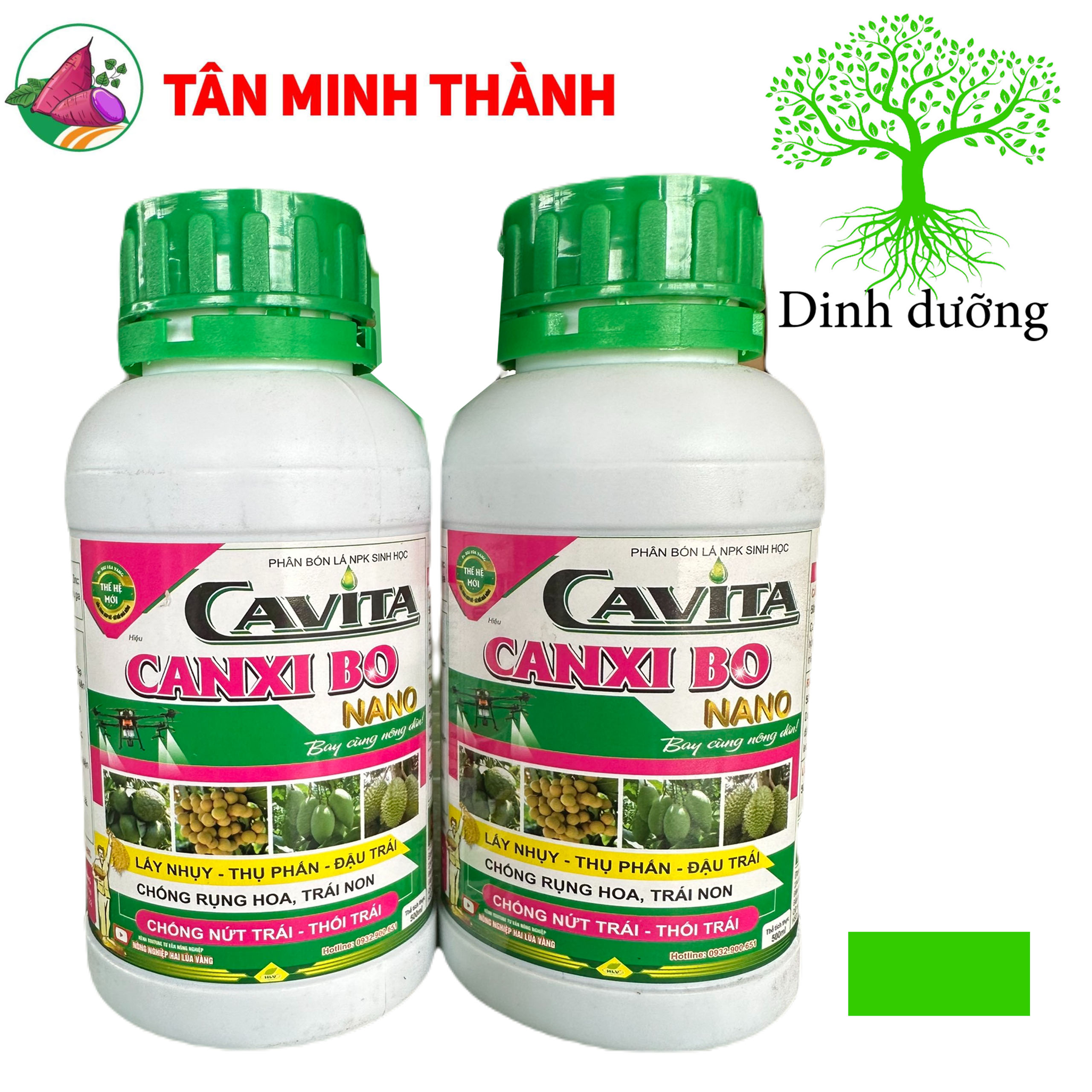 Canxibo Nano - Thuốc kích thích lấy nhụy, đậu trái, chống nức trái, giúp vỏ trái cứng chắc có màu sắc đẹp