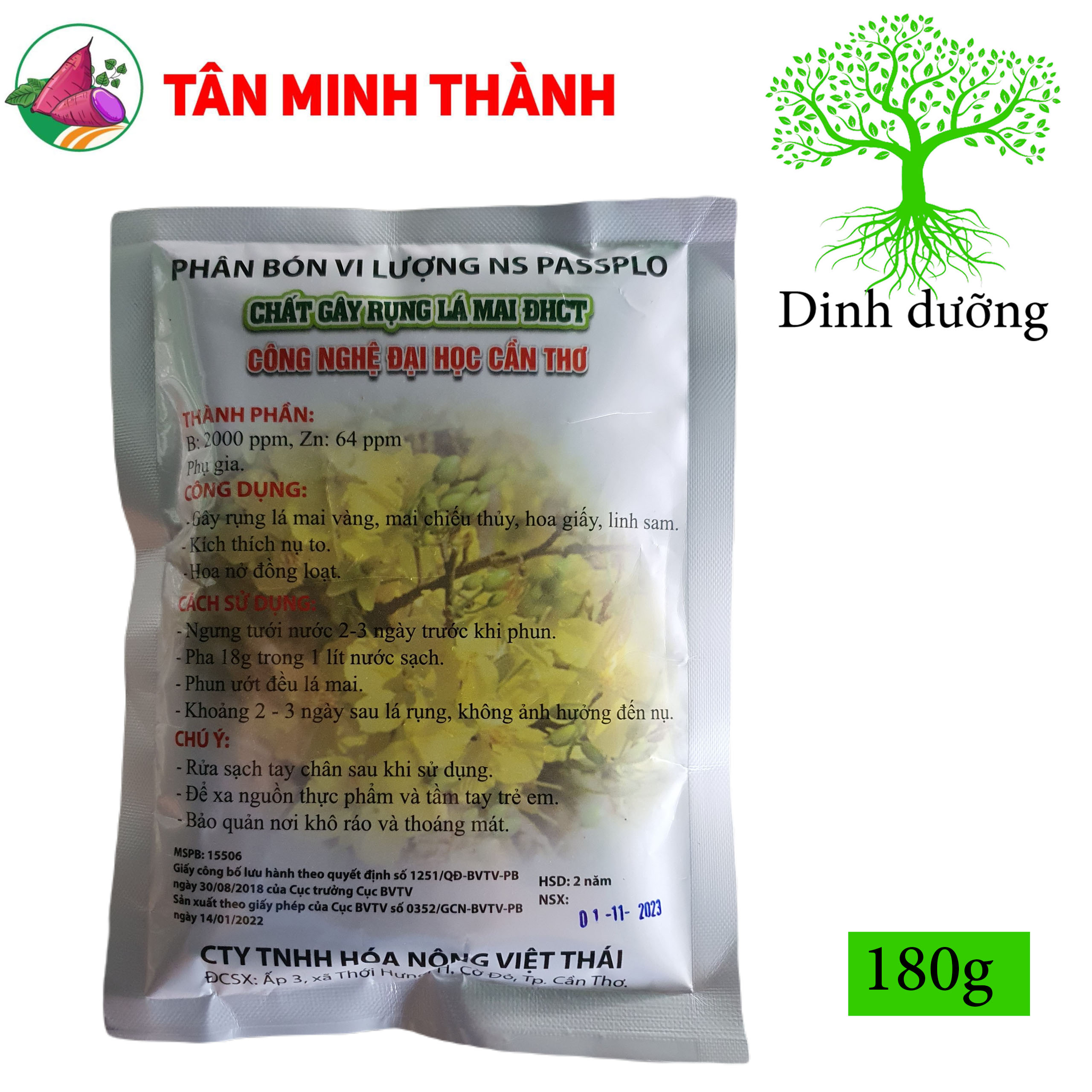 Chất Rụng Lá Mai Vàng Đại Học Cần Thơ - Kích thích nụ to, hoa nở đồng loạt, mai vàng nhiều hoa