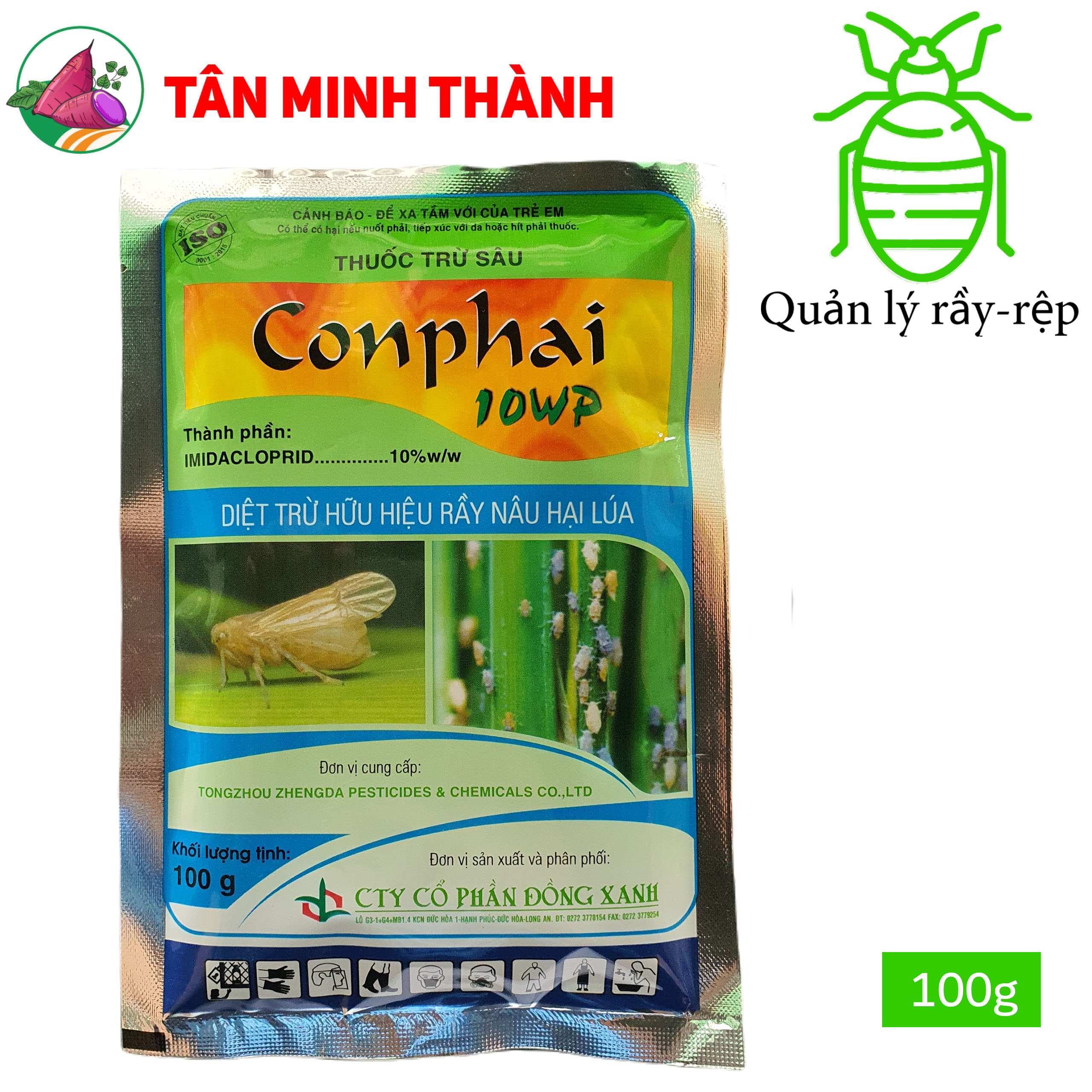 Conphai 10WP - Thuốc đặc trị rầy nâu, rầy lưng trắng, rầy xanh, rầy mềm, rệp muội
