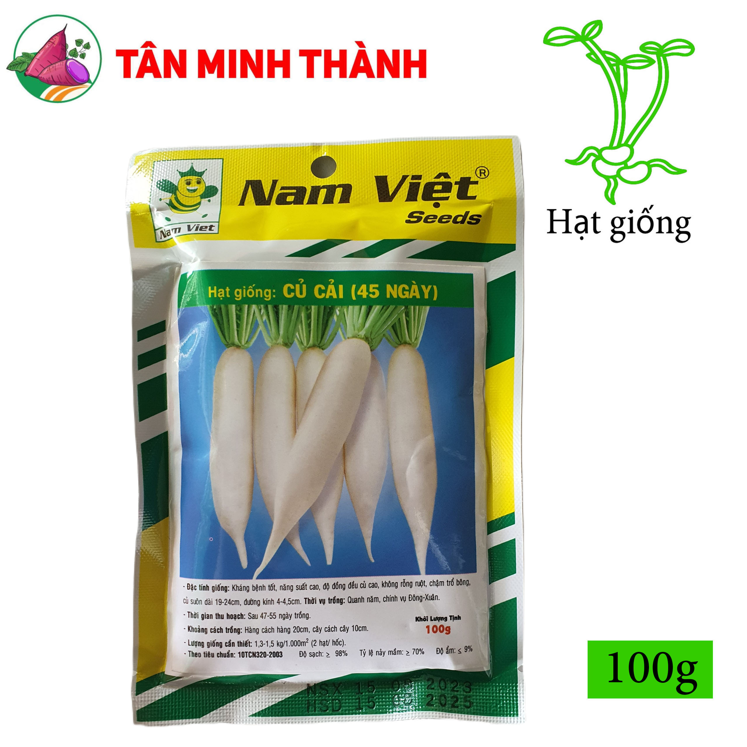 Củ Cải Trắng - Hạt giống Nam Việt