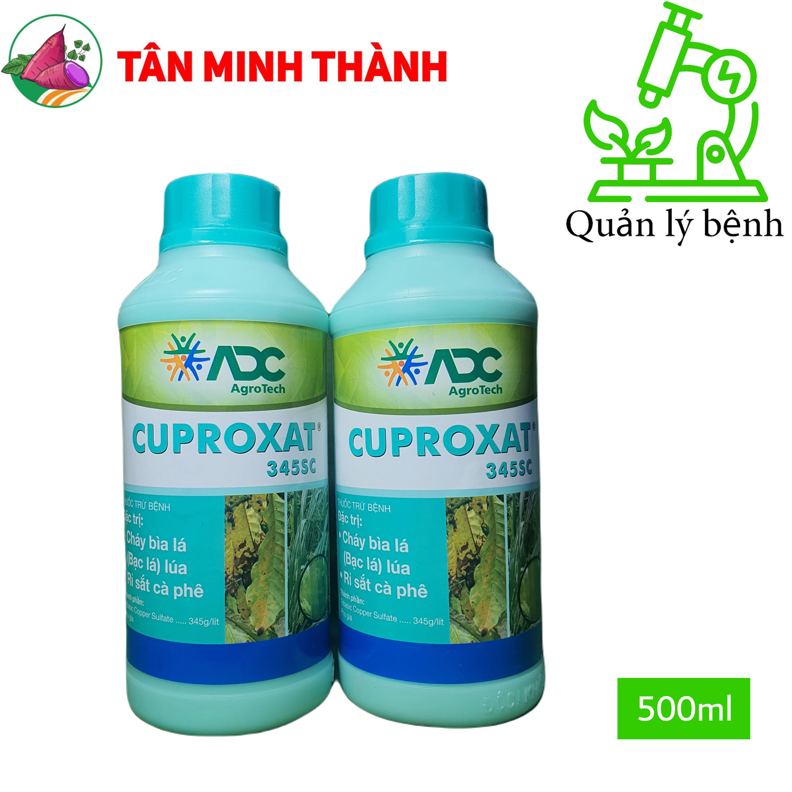 Cuproxat ADC 345SC - Thuốc đặc trị bệnh vàng lá, bạc lá trên lúa và rỉ sắt trên cà phê