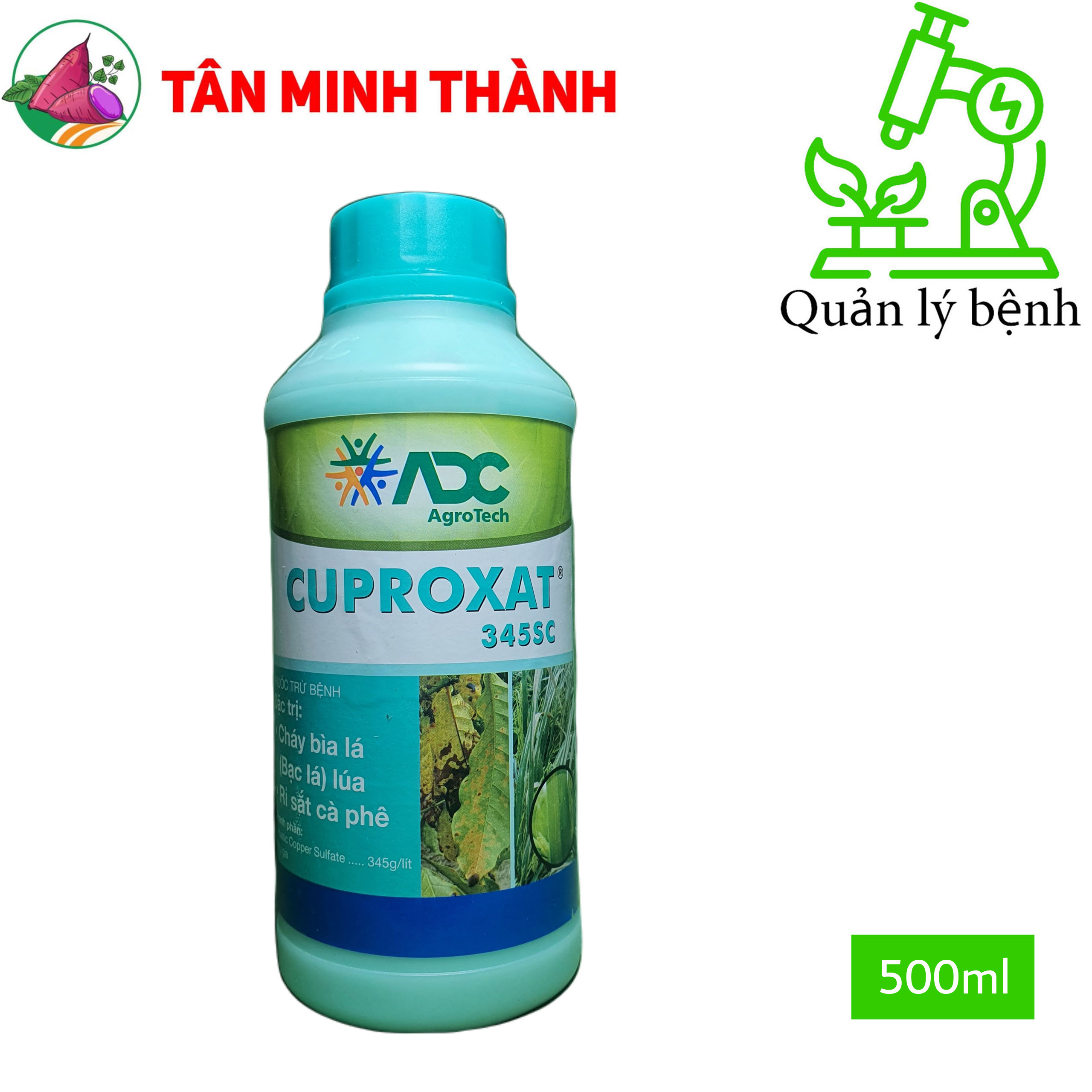 Cuproxat ADC 345SC - Thuốc đặc trị bệnh vàng lá, bạc lá trên lúa và rỉ sắt trên cà phê